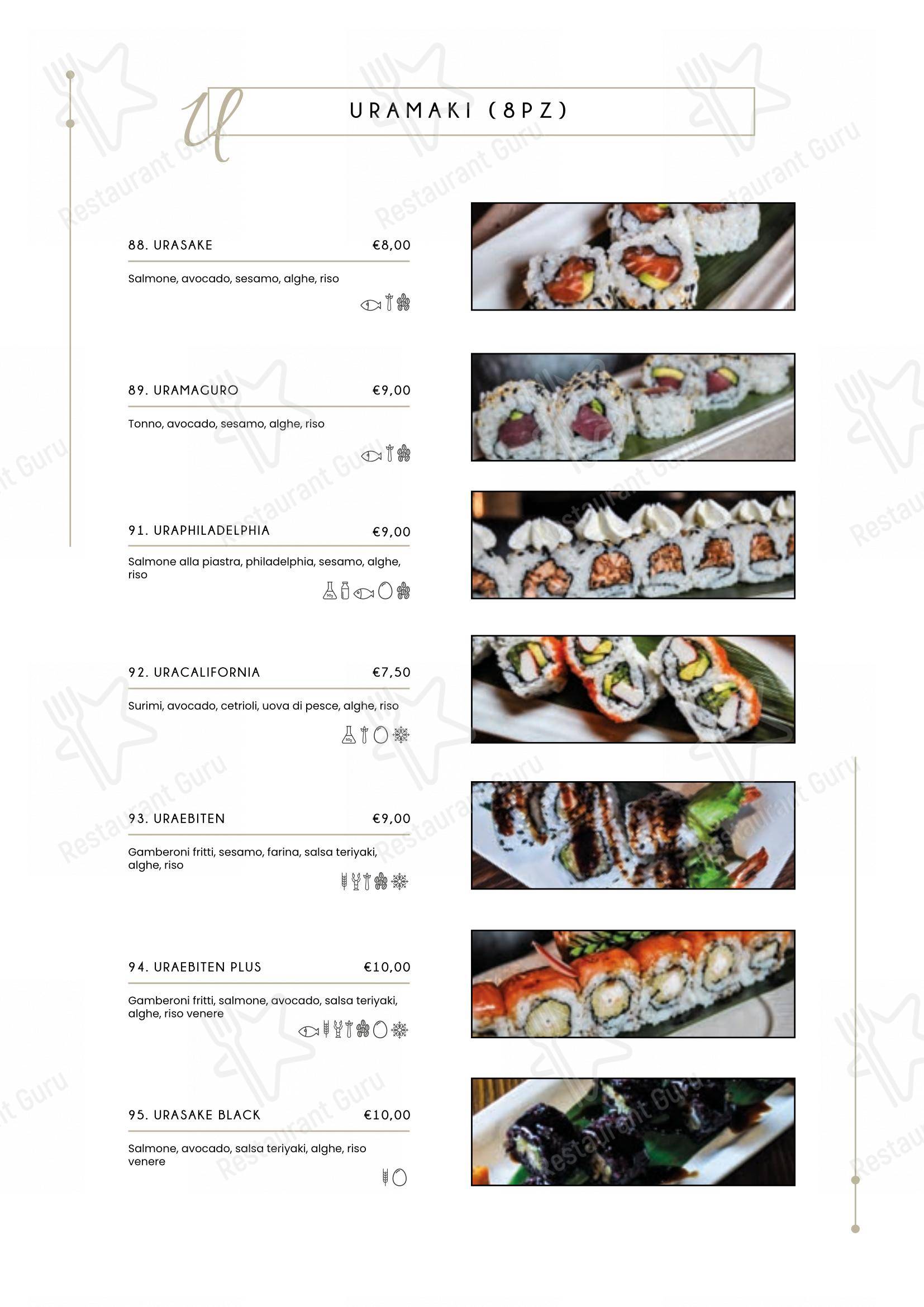 Menu bar per Ristorante Miyako ristorante