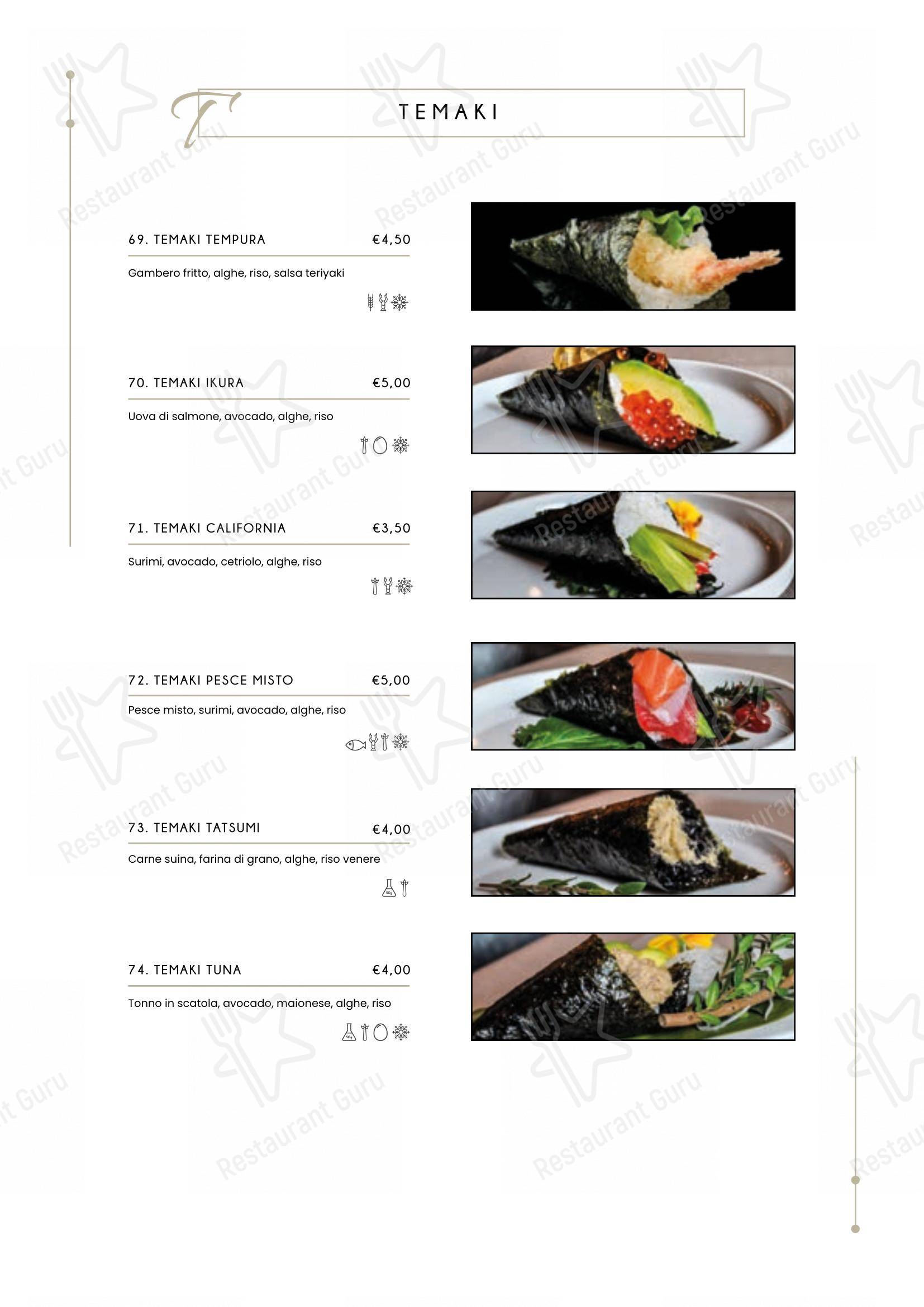 Menu per Ristorante Miyako ristorante