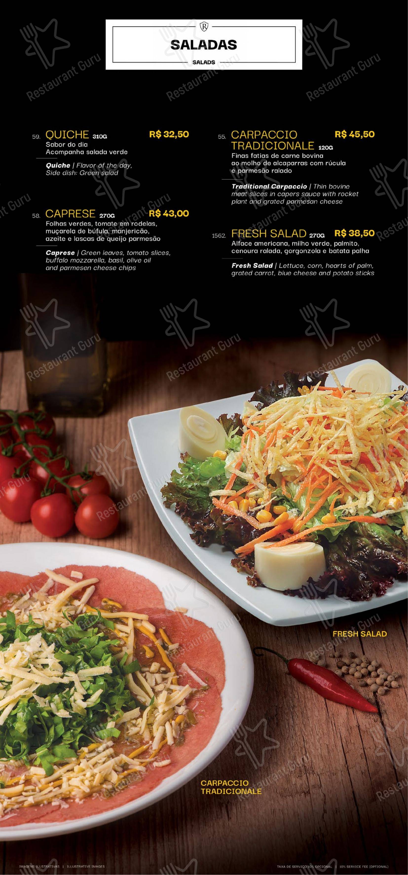 Confeitaria Romana - Barão Geraldo menu - 菜单