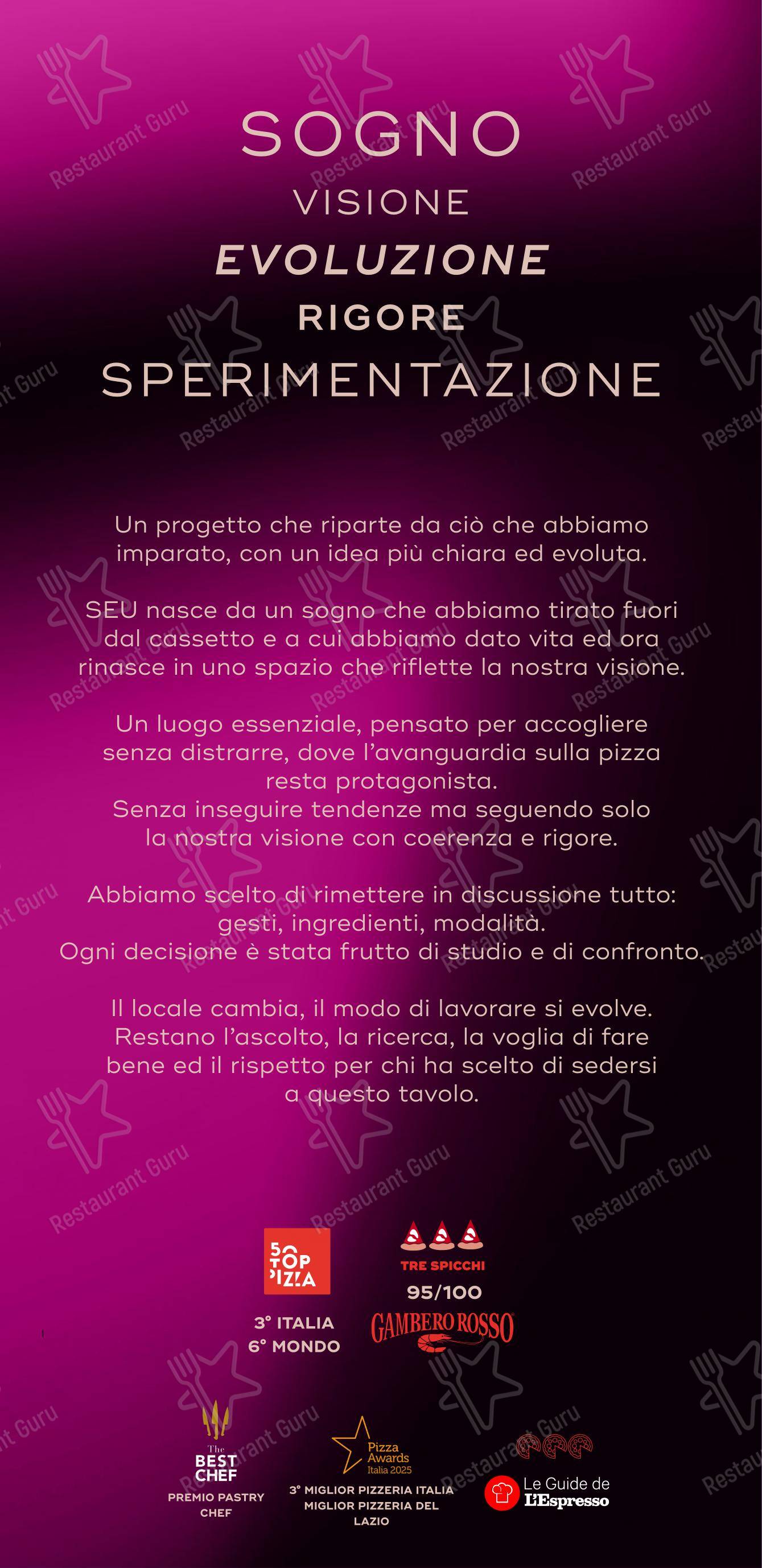 Menu di SEU Pizza - Menu