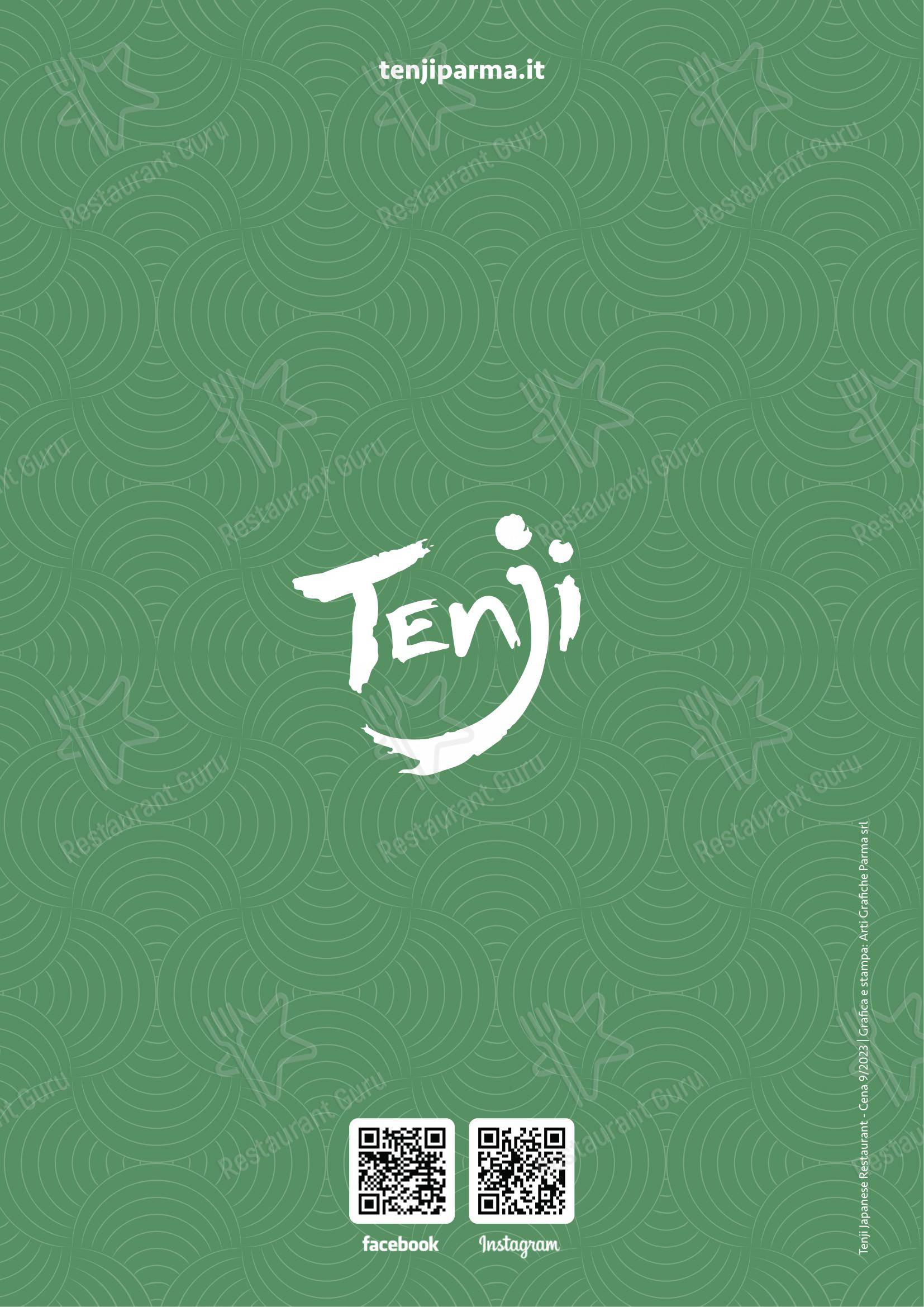 Menu bar per Tenji Ristorante Giapponese in Parma