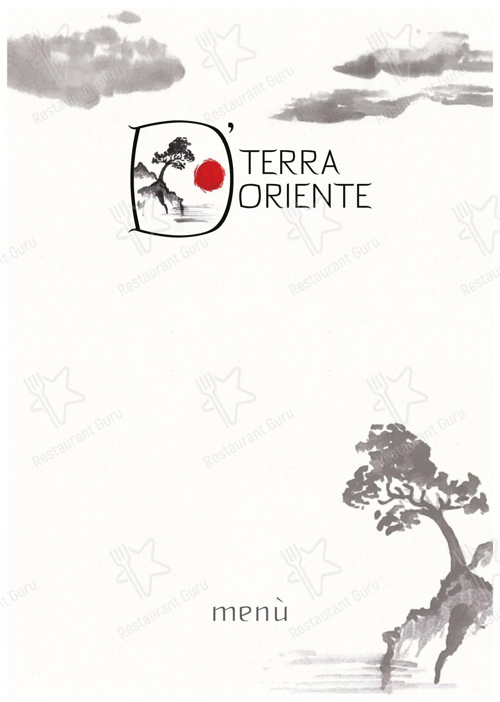 Terra d'Oriente in Trieste - Menu