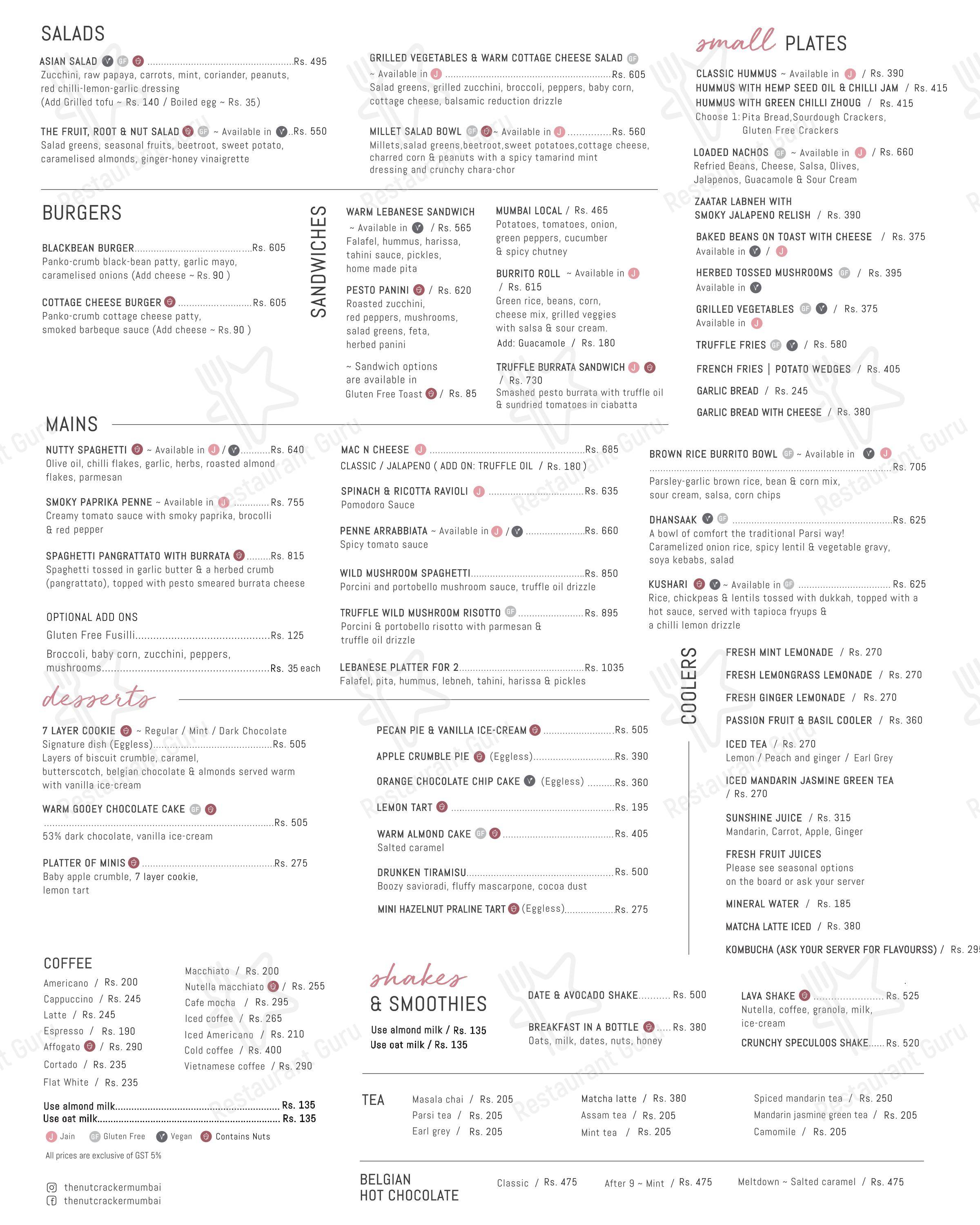 The Nutcracker - Menu