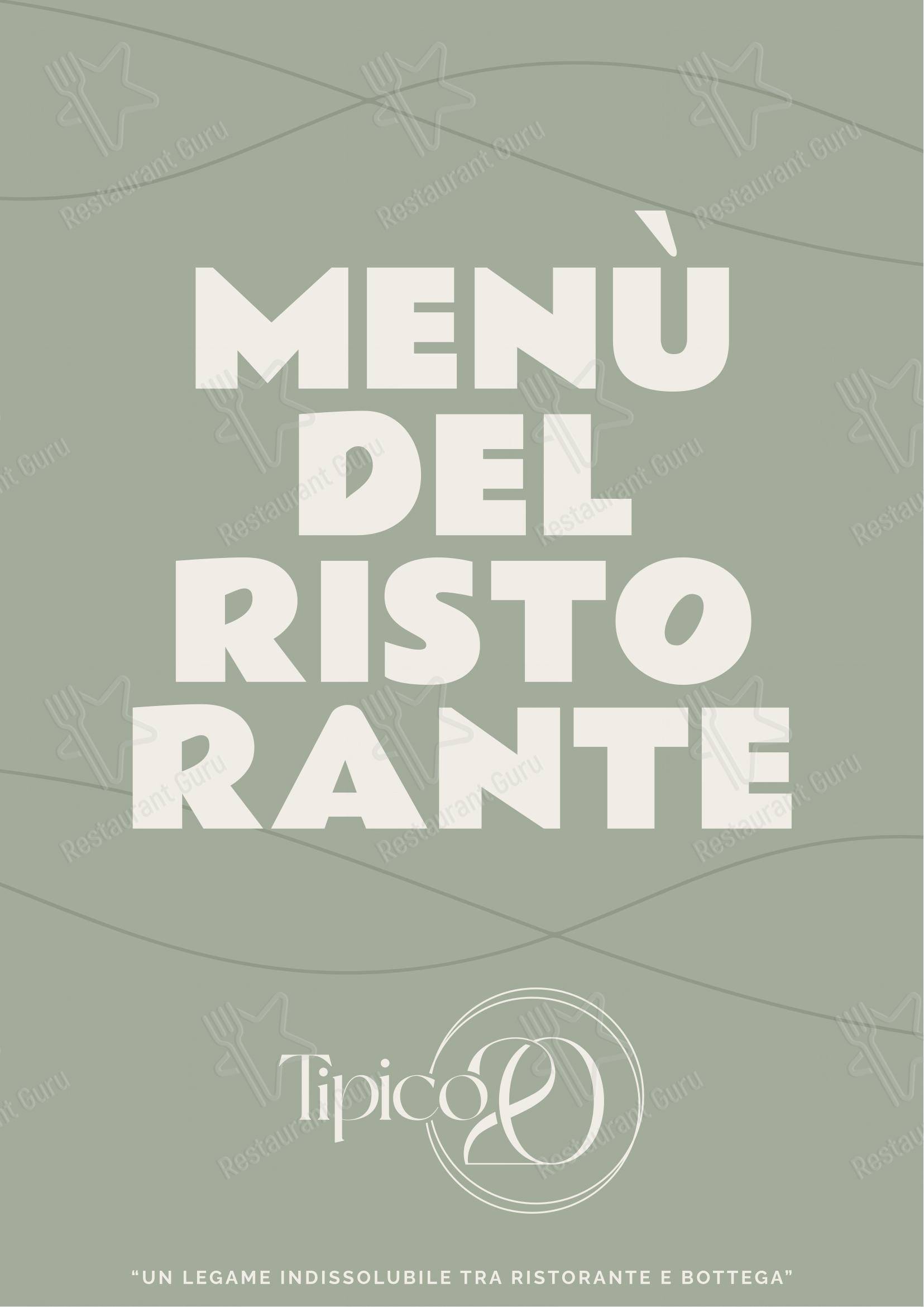 Menu di Tipico 20 - Menu