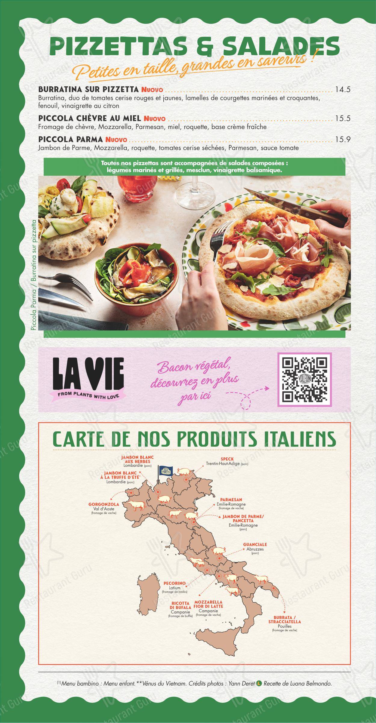 Menu pour Volfoni Boulogne-Billancourt - Menu