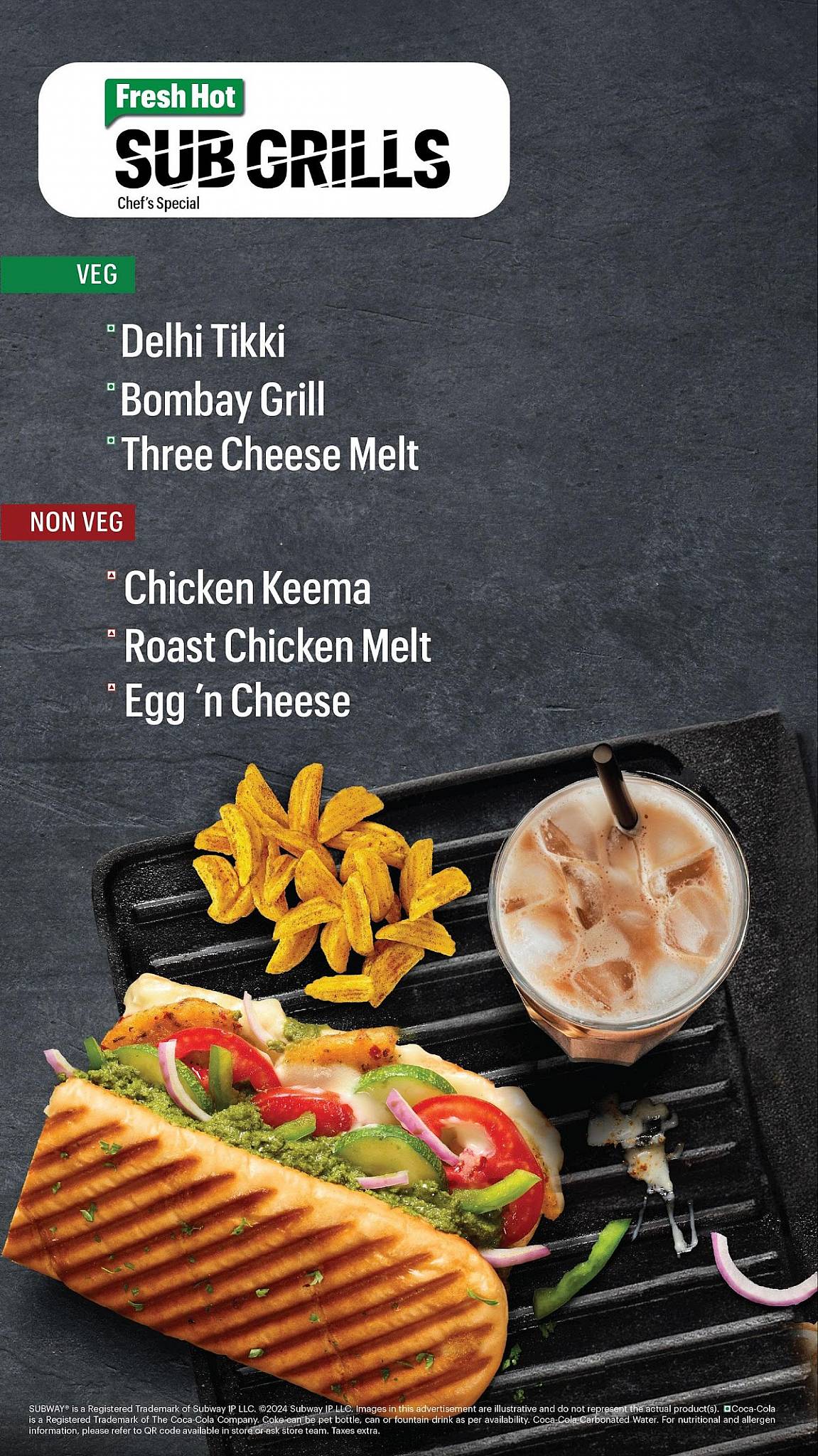 Subway menu