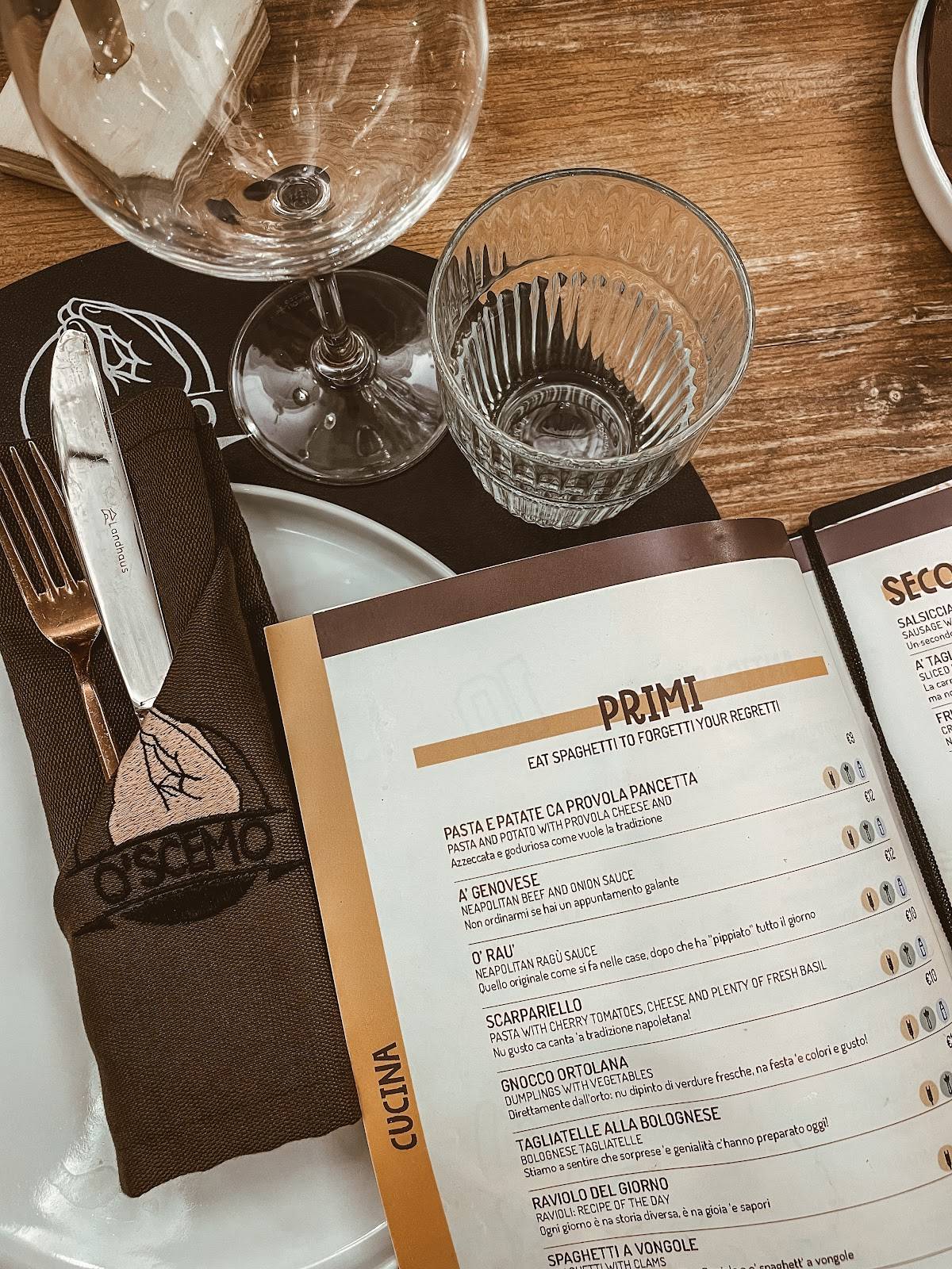 Menu di o' scemo centro storico 