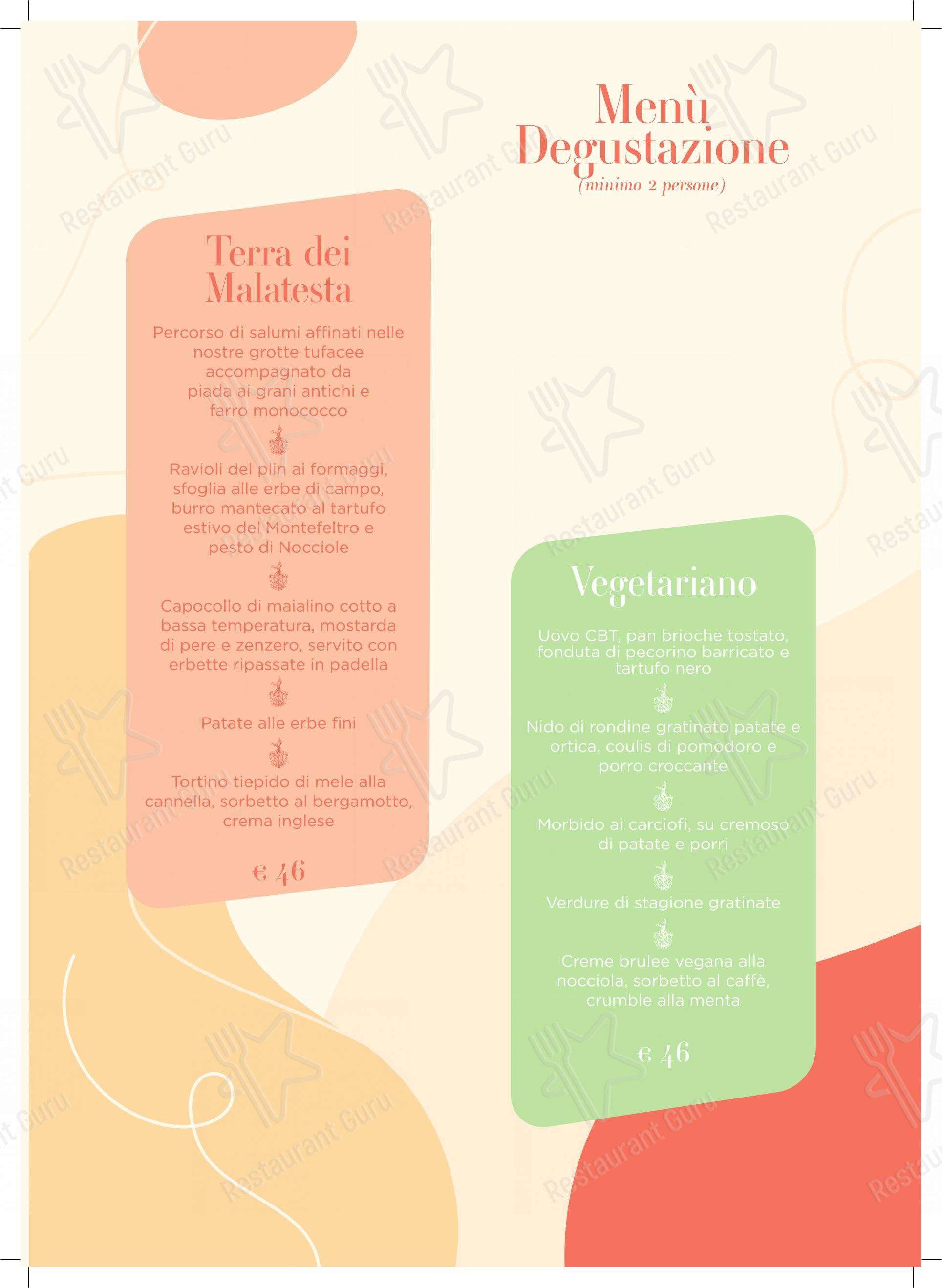 Menu di Al Mastin Vecchio - Menu