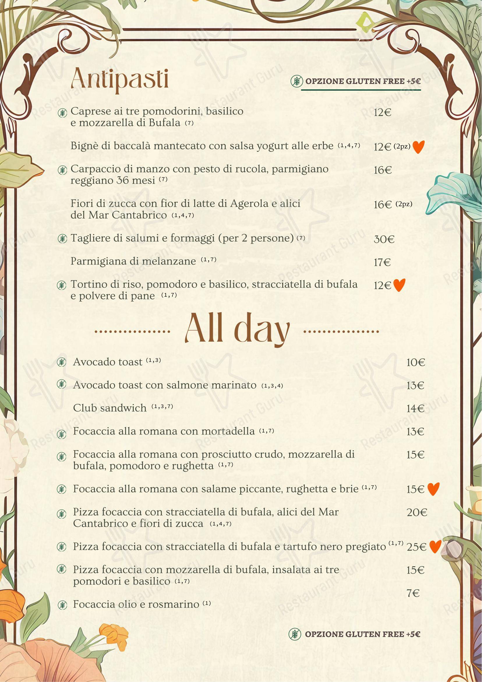 Menu di A Casa Tua - Menu