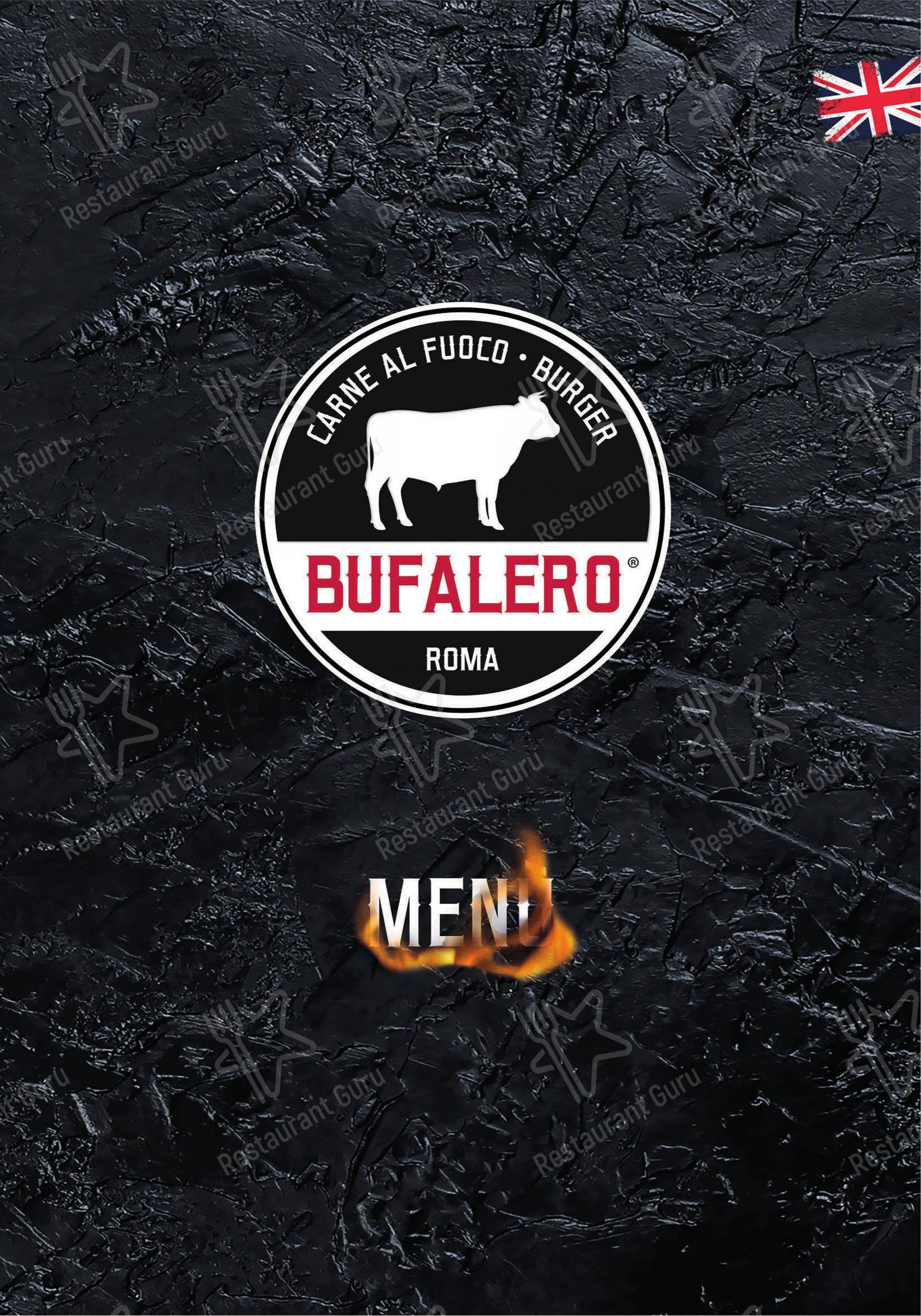 Bufalero in Roma - Menu bar