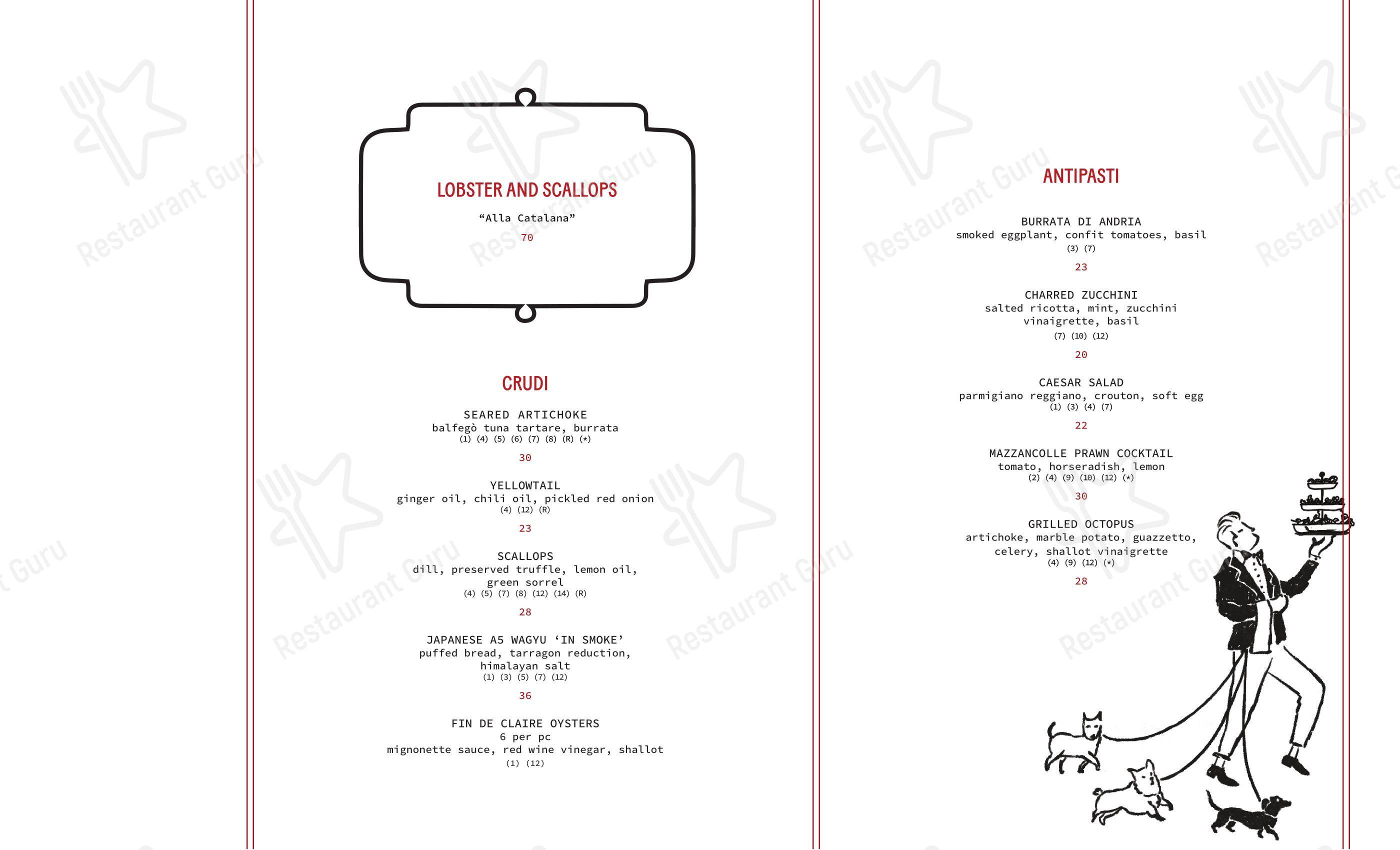 Menu bar pour Charlie’s Rooftop Bar pub et bar