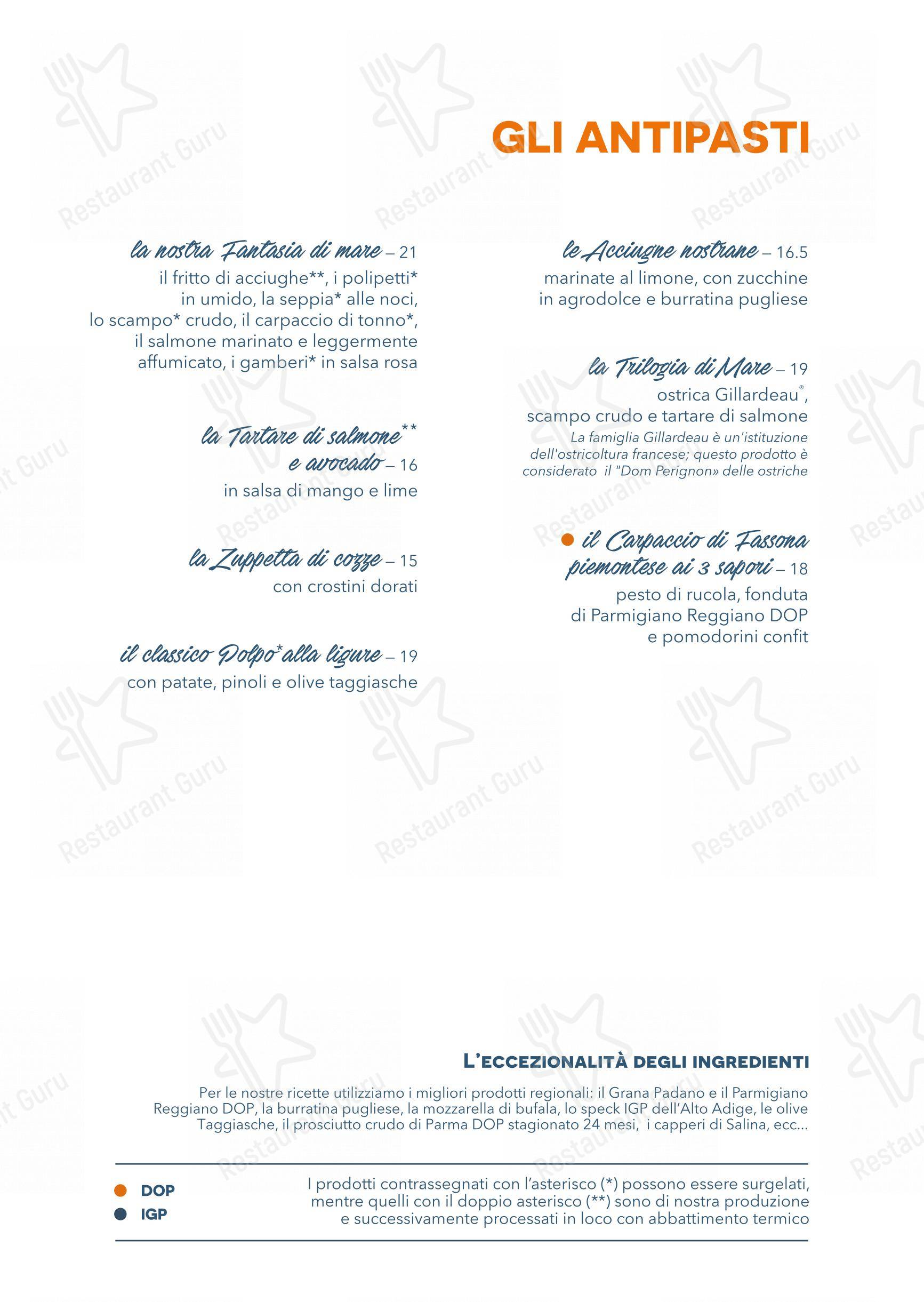 Menu di Clapsy Alassio - 菜单