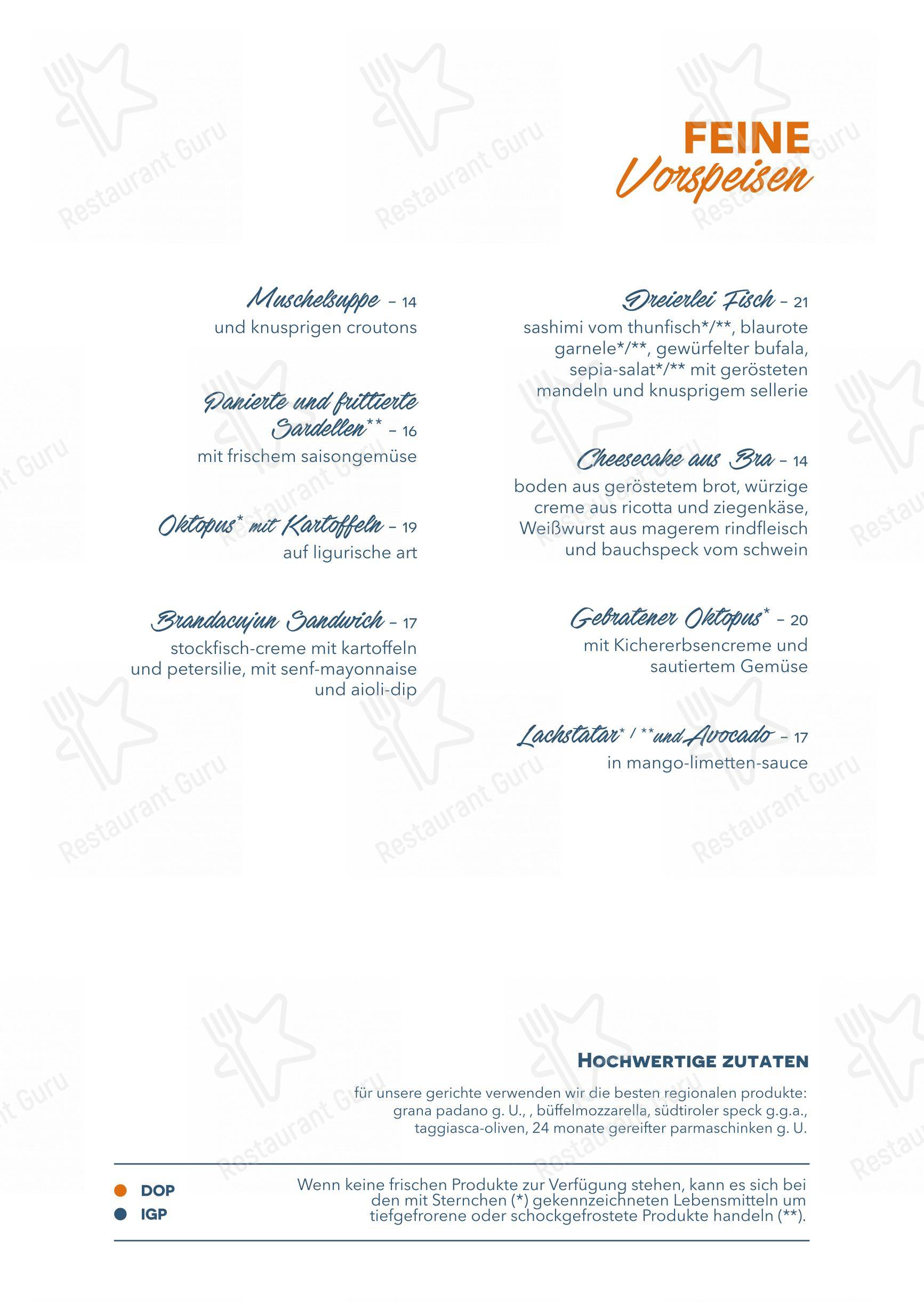 Menu di Clapsy Alassio - Lunch Menu