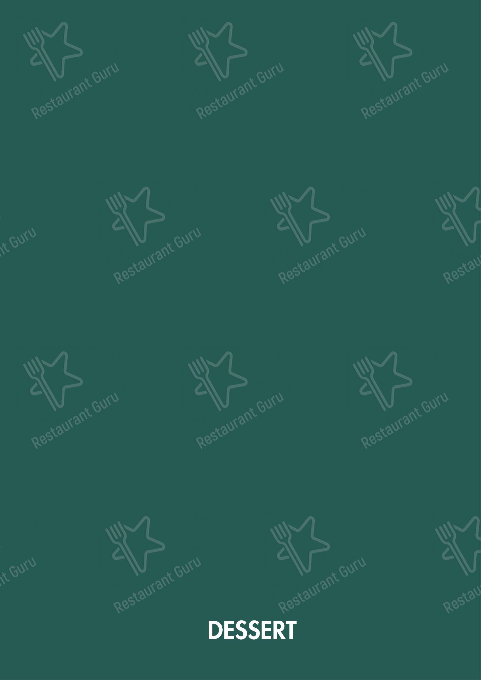 Menu di Cosmo Restaurant Pompei - Menu bar