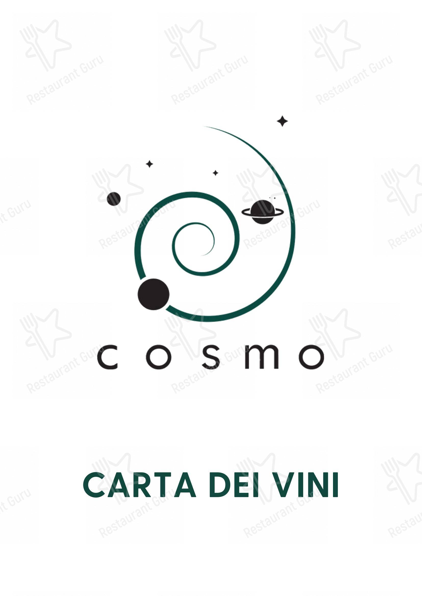 Cosmo Restaurant Pompei in Pompei - Основное меню