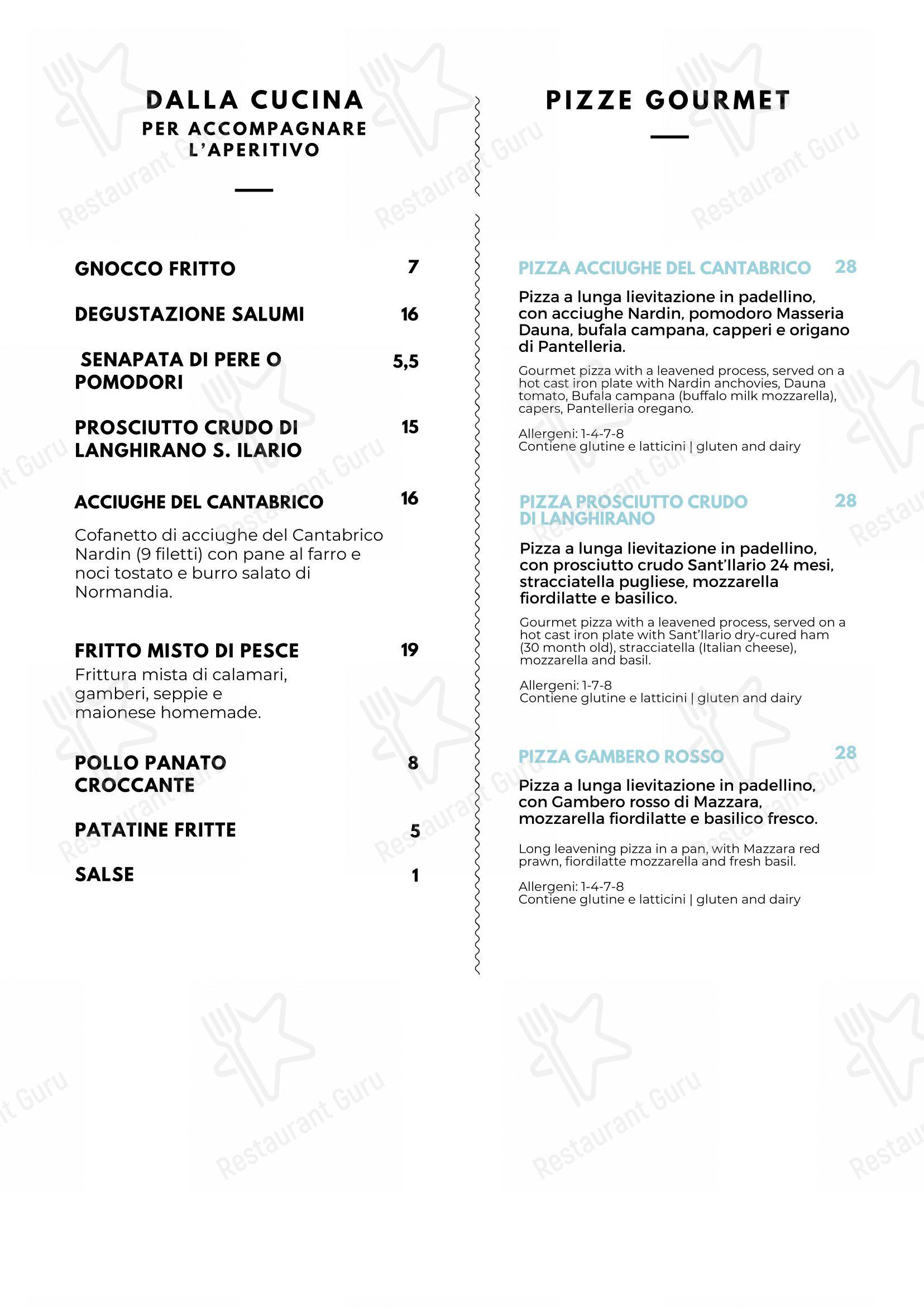 Menu di Salamensa al Miralago - 菜单