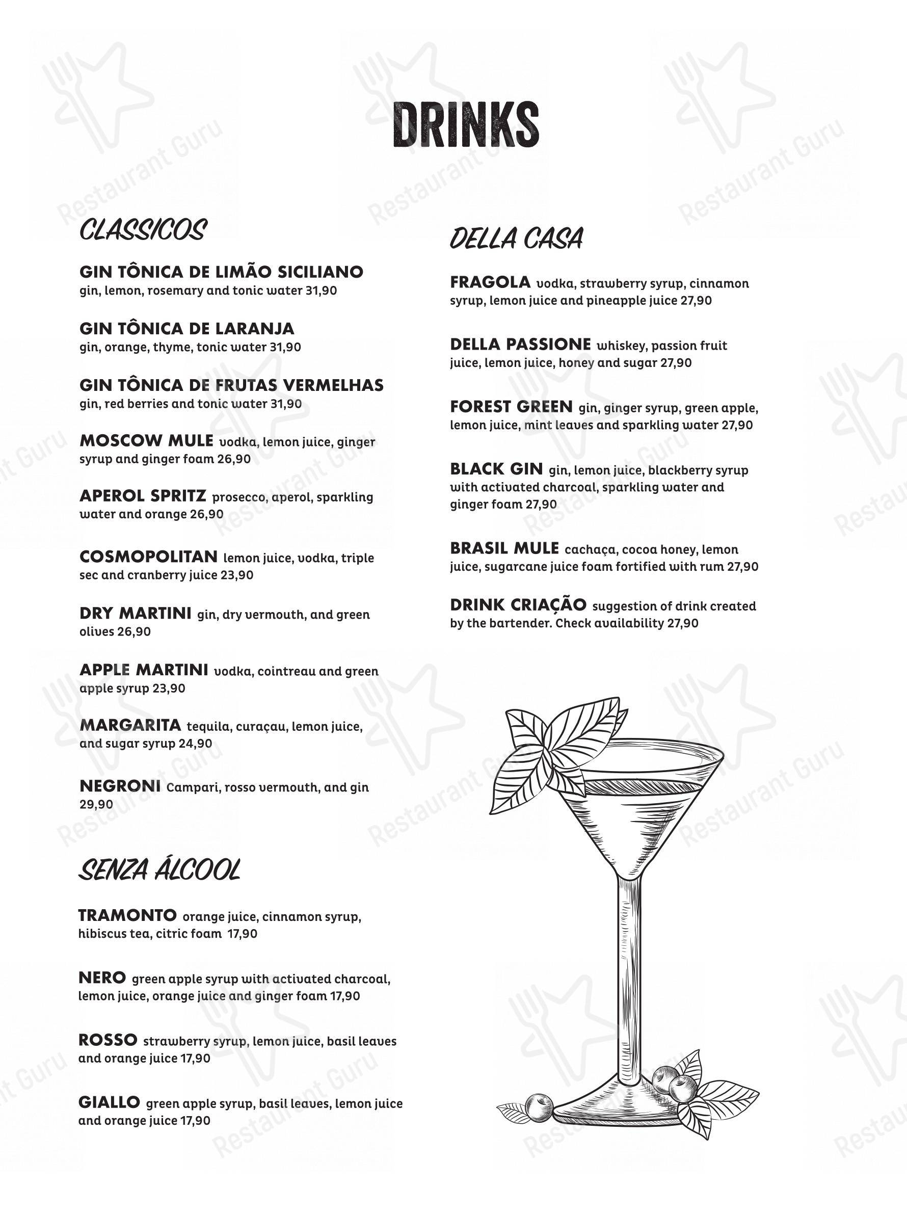 Figata Pizza & Pasta - Shopping Vitória - Основное меню