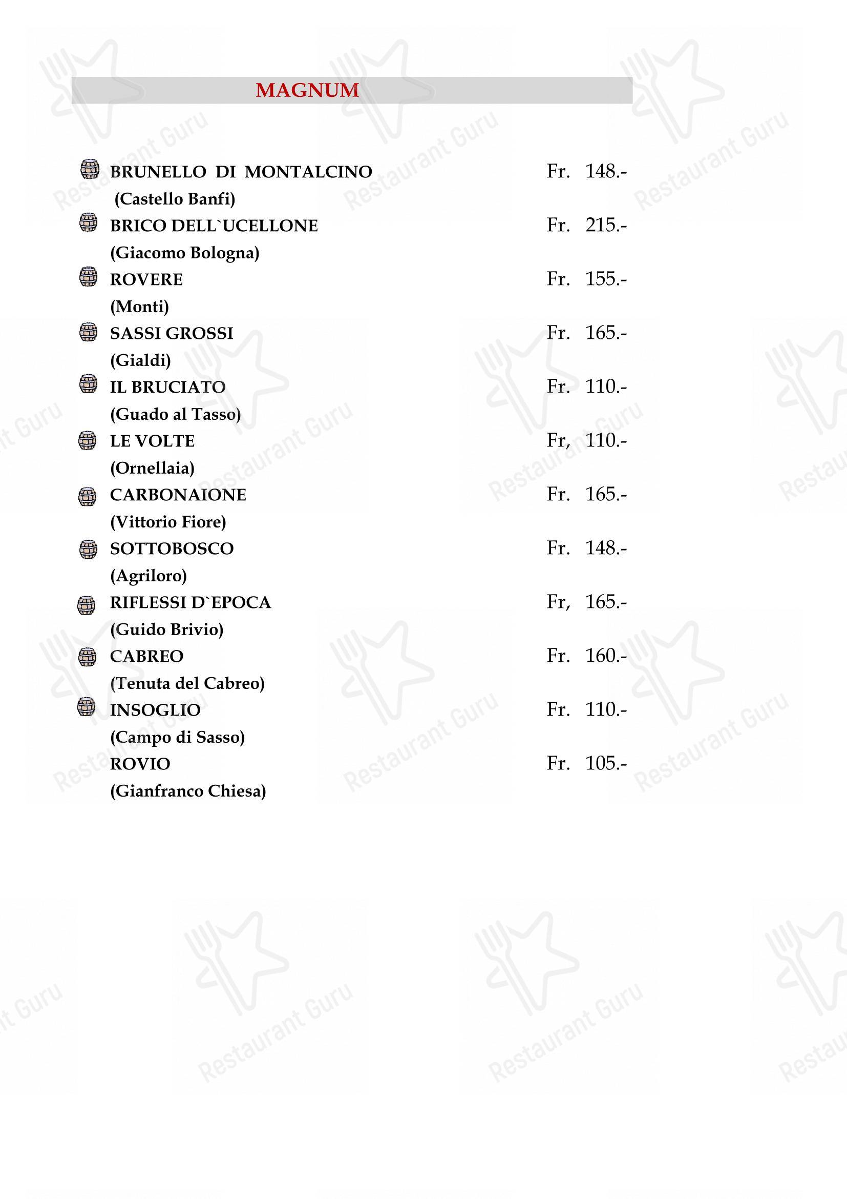 菜单 per Grotto Grillo ristorante