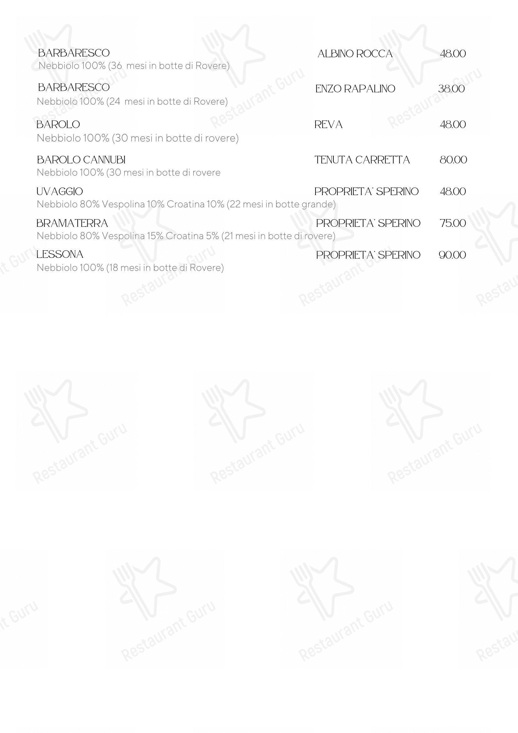 Albergo Ristorante Edelweiss - Larespa in Crodo - Коктейльная карта