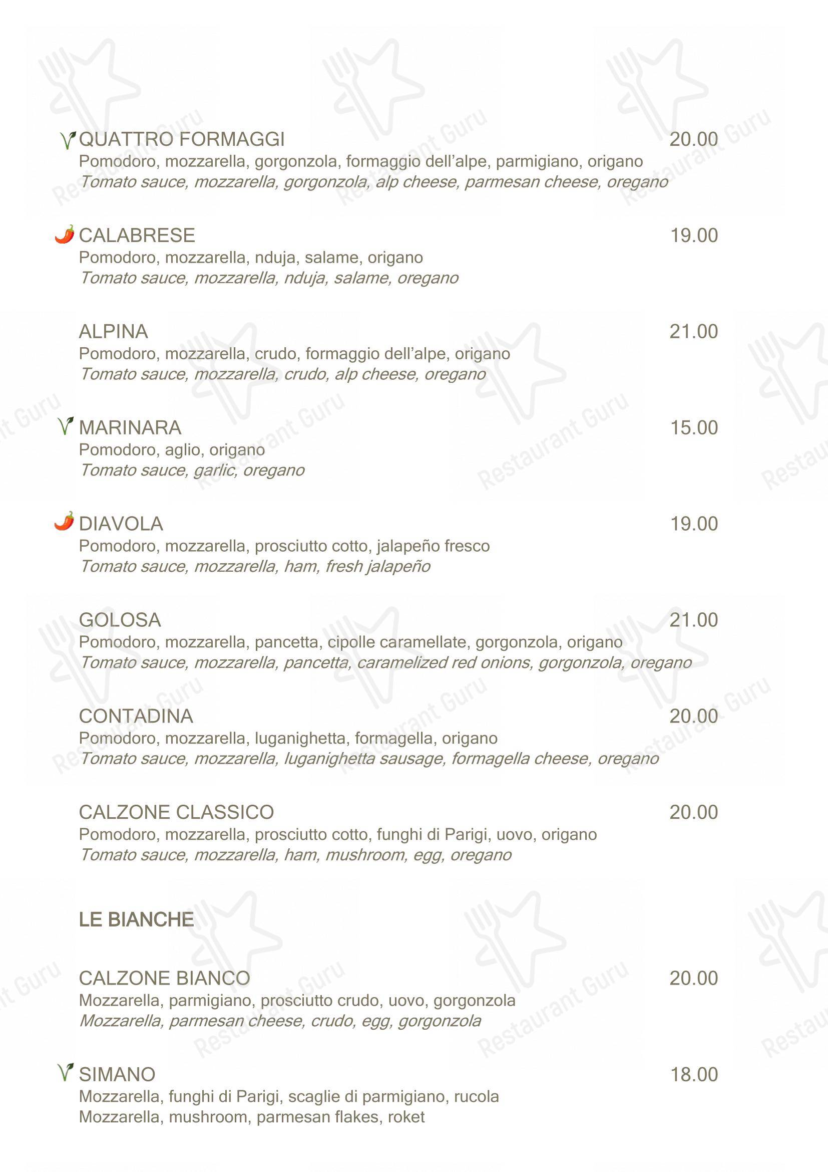 Menu di Il Larice Punto d'incontro - Menu