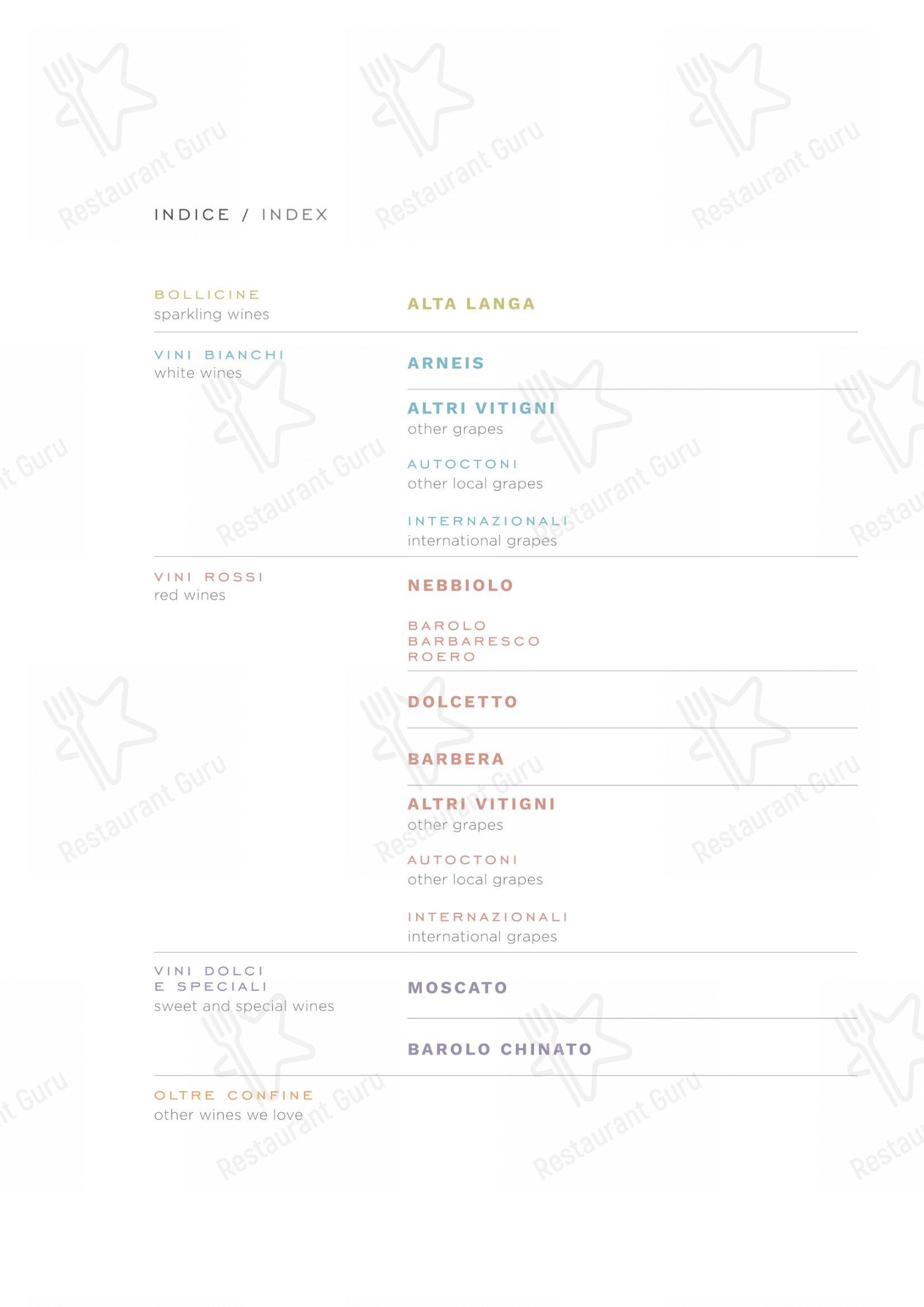 菜单 per La Piola ristorante