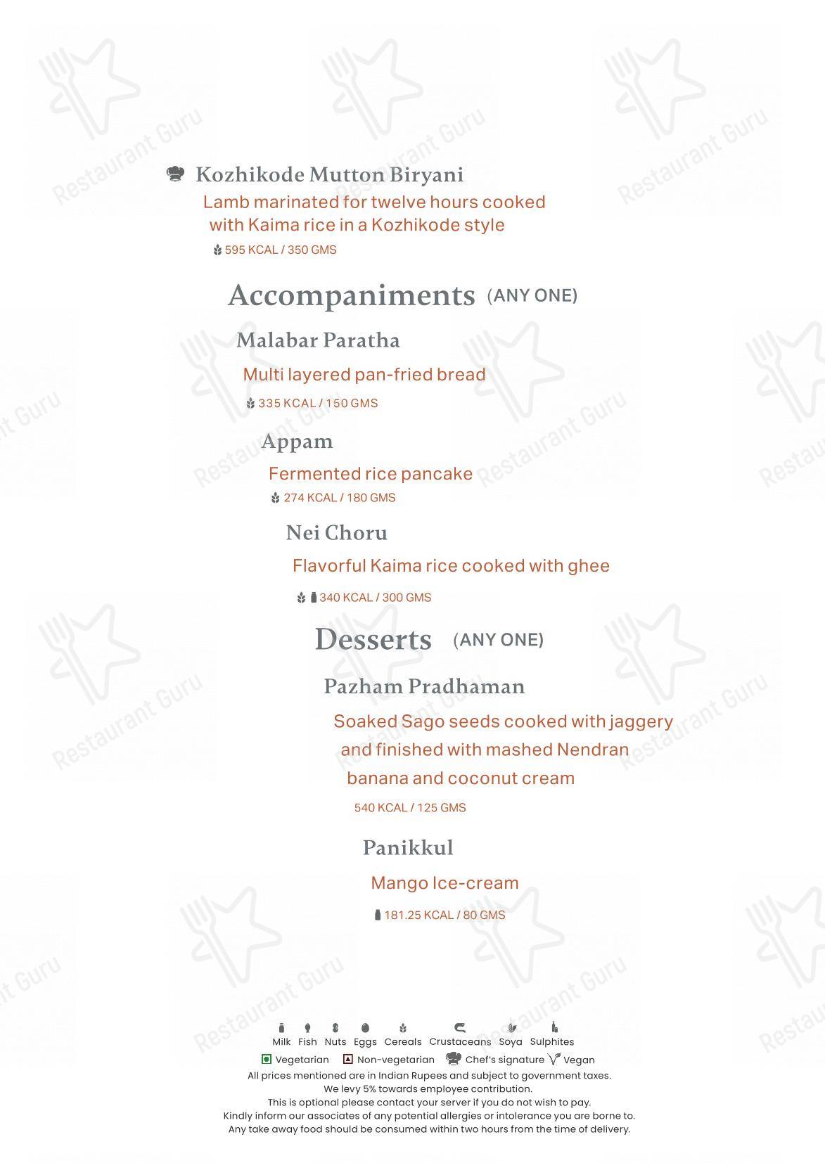 Neer in Bengaluru - Wine Menu