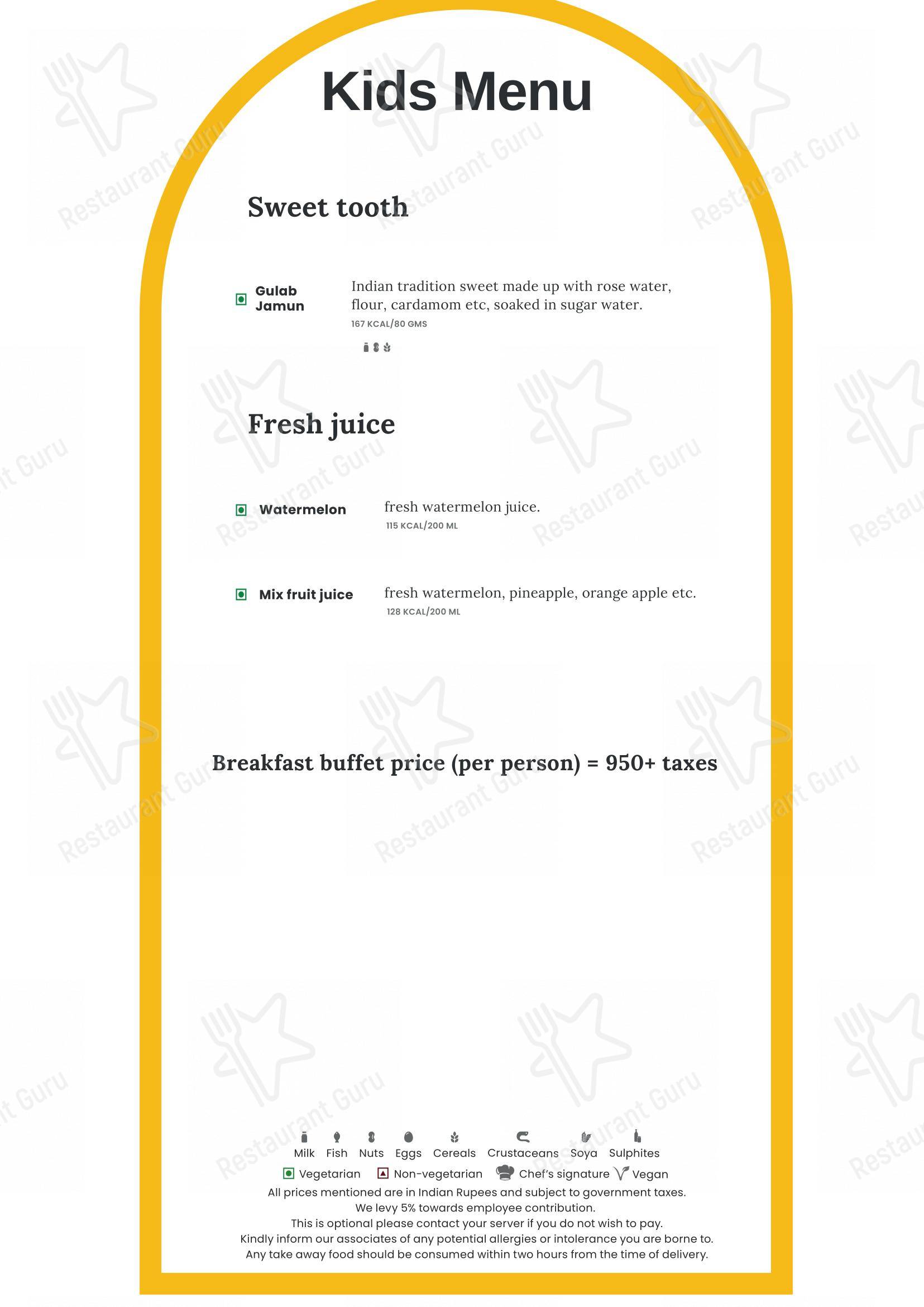 Neer in Bengaluru - Коктейльная карта