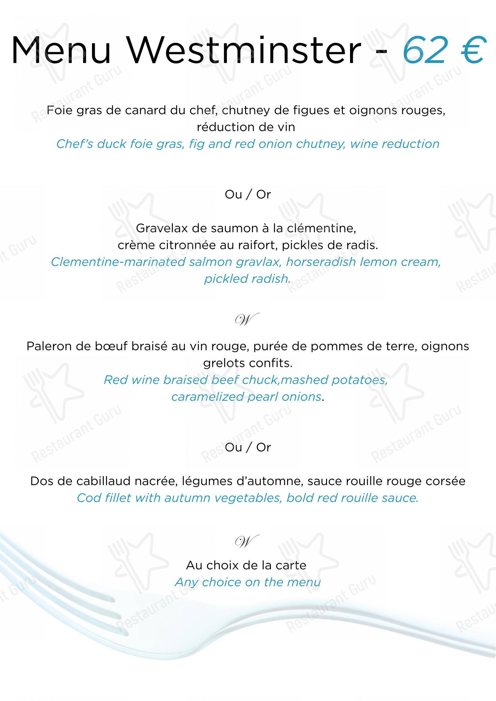 Menu pour Restaurant Le Duc - Nice - Детское