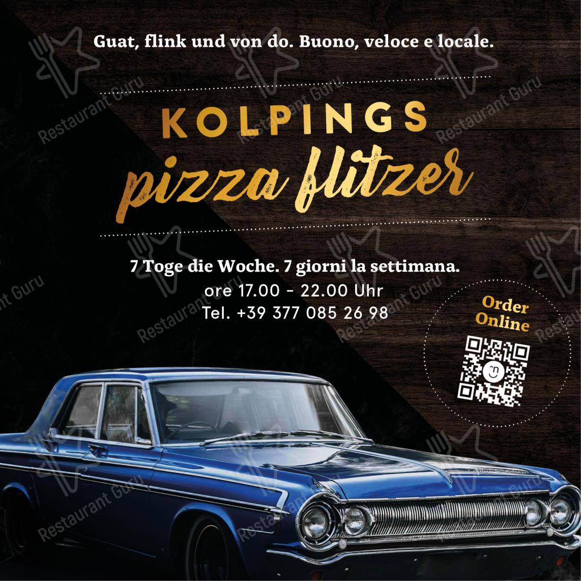 Restaurant Pizzeria Kolping in Vipiteno - 菜单