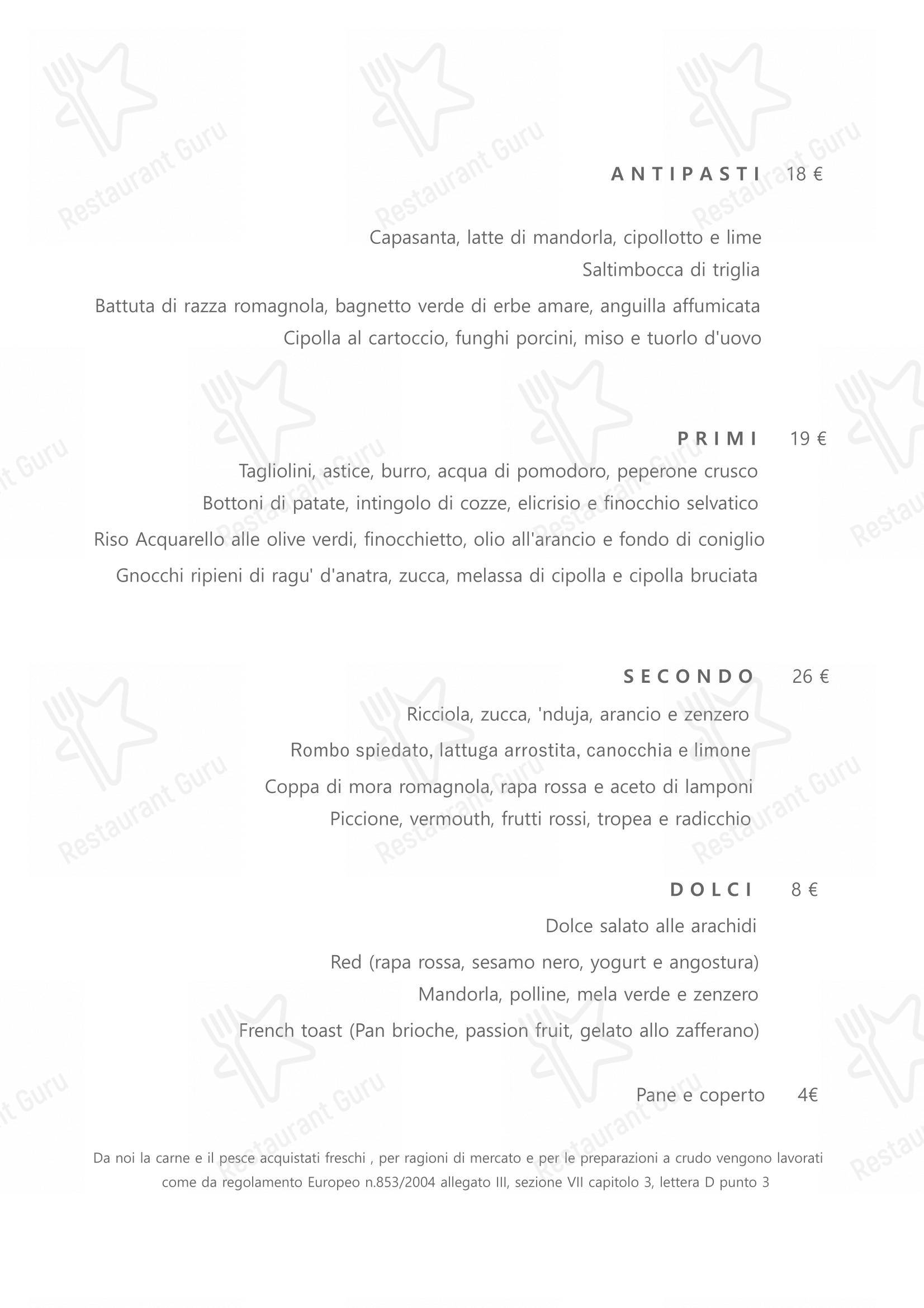 Ristorante Alexander in Ravenna - Menu