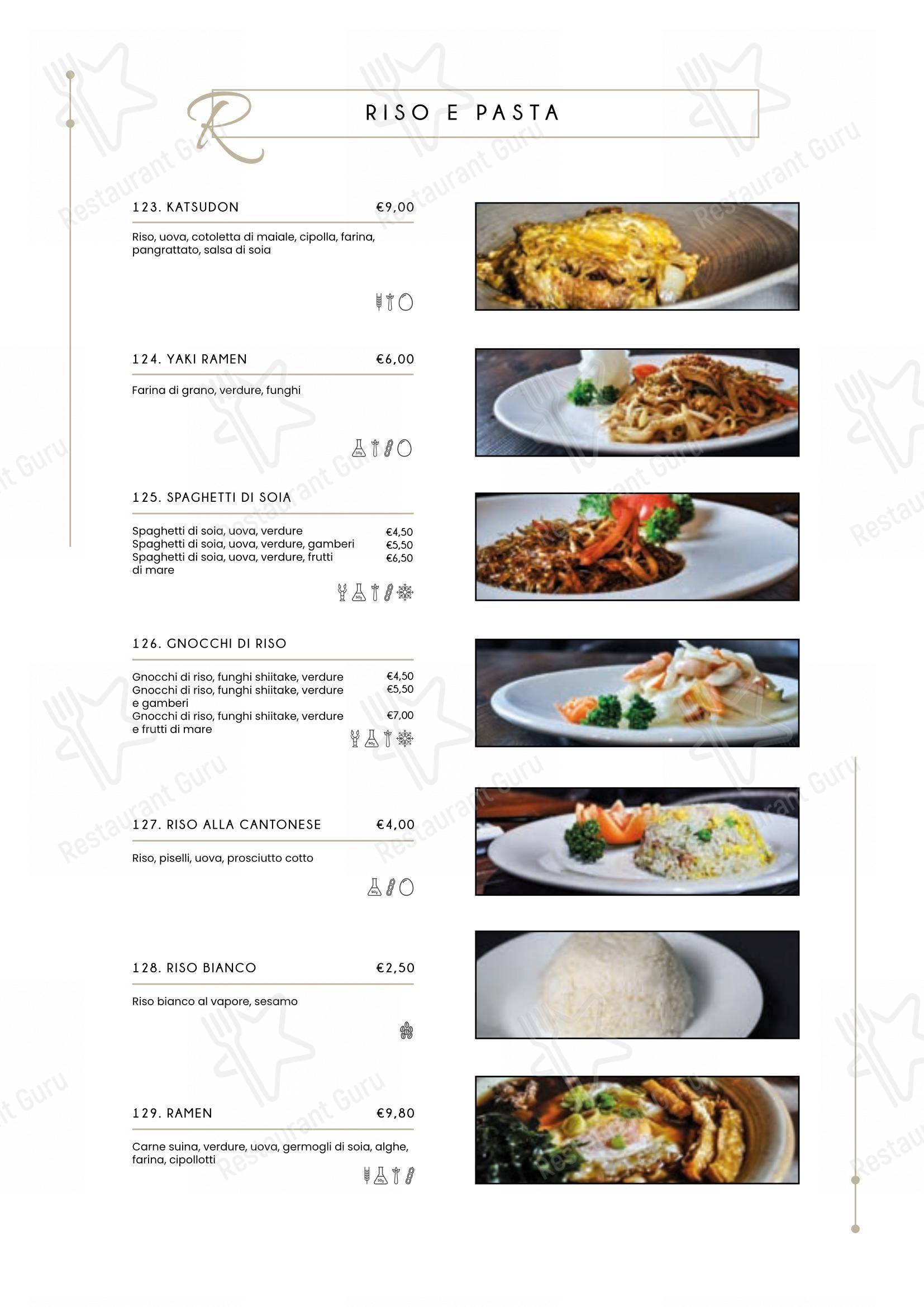 Menu di Ristorante Miyako - Menu bar