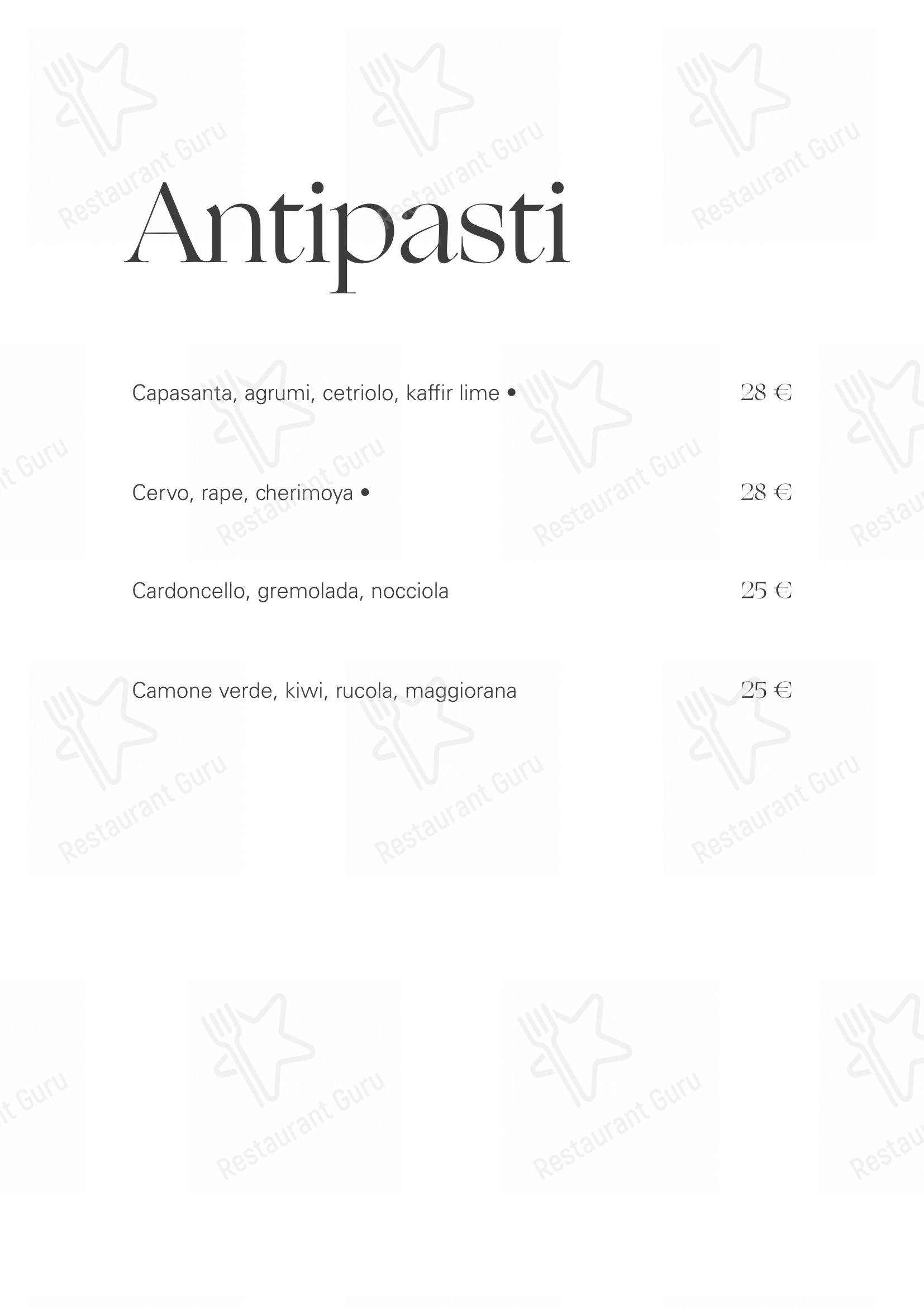 Menu di Ristorante Opera - Dinner Menu