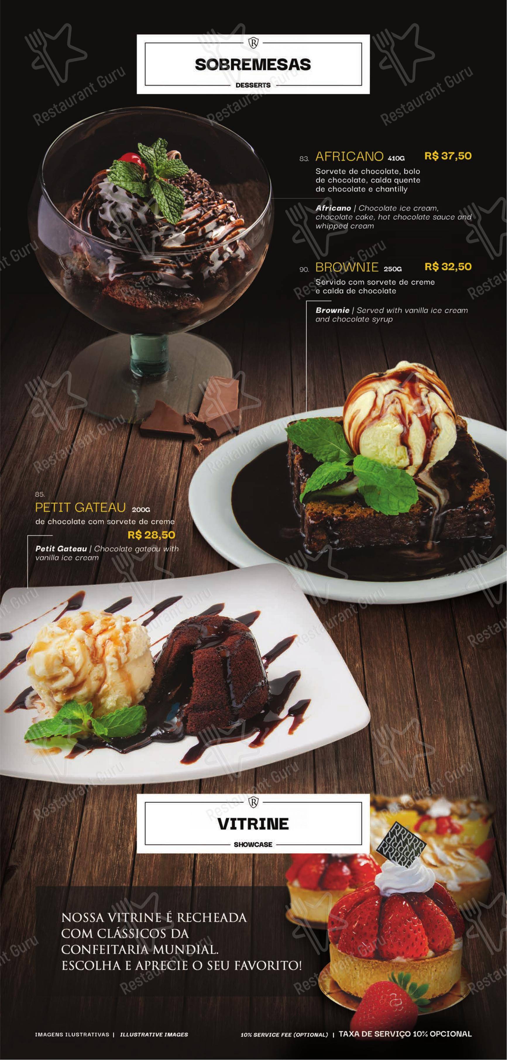 Confeitaria Romana - Barão Geraldo - Menu