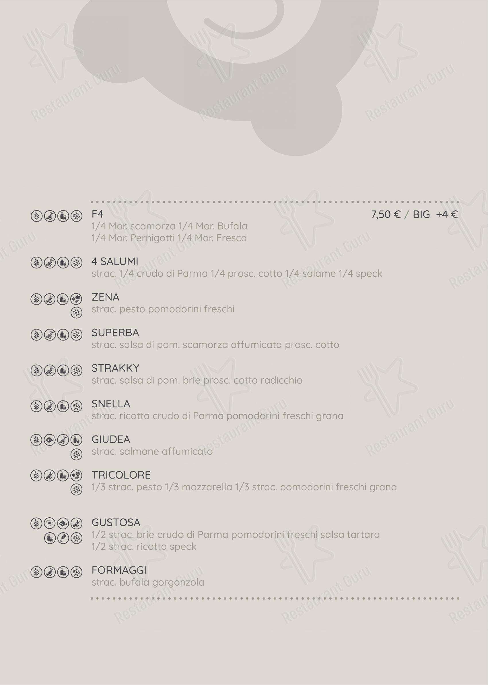Strakkino in Genova - Menu