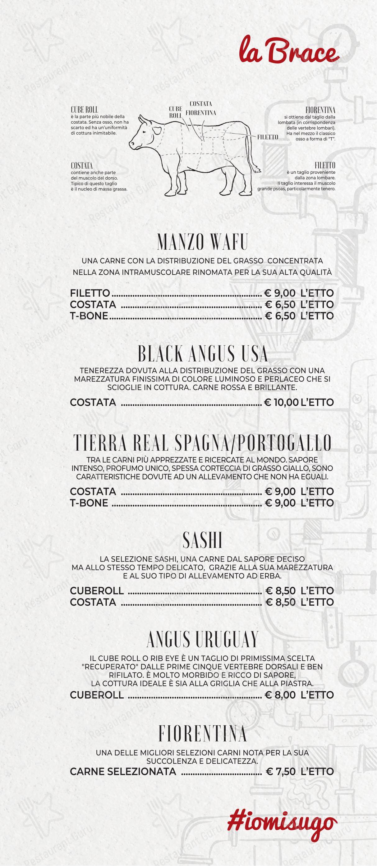 Sugo Trattoria in Roma - Menu