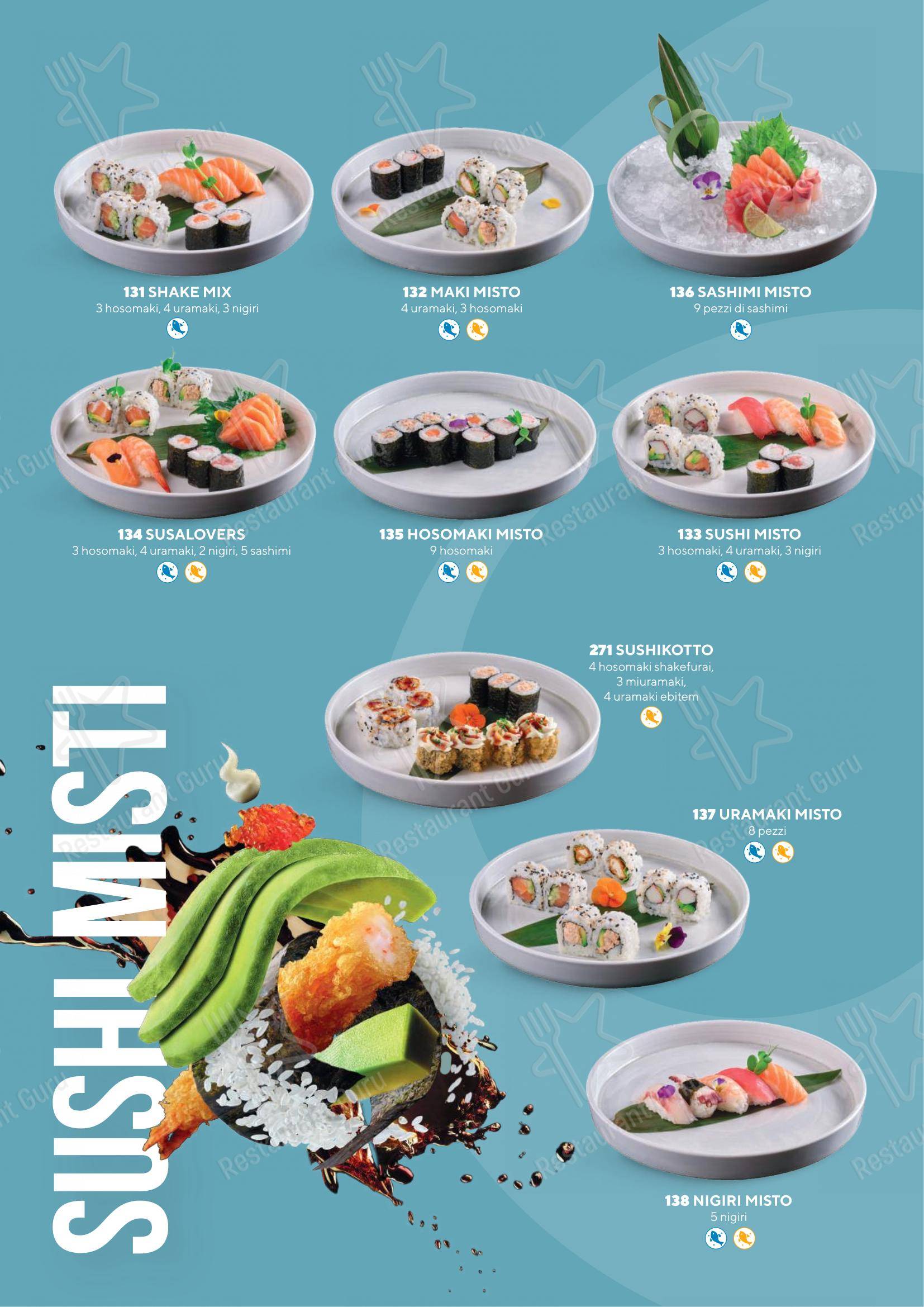 Menu bar per Sushiko Riva del Garda - Blue Garden in Riva del Garda