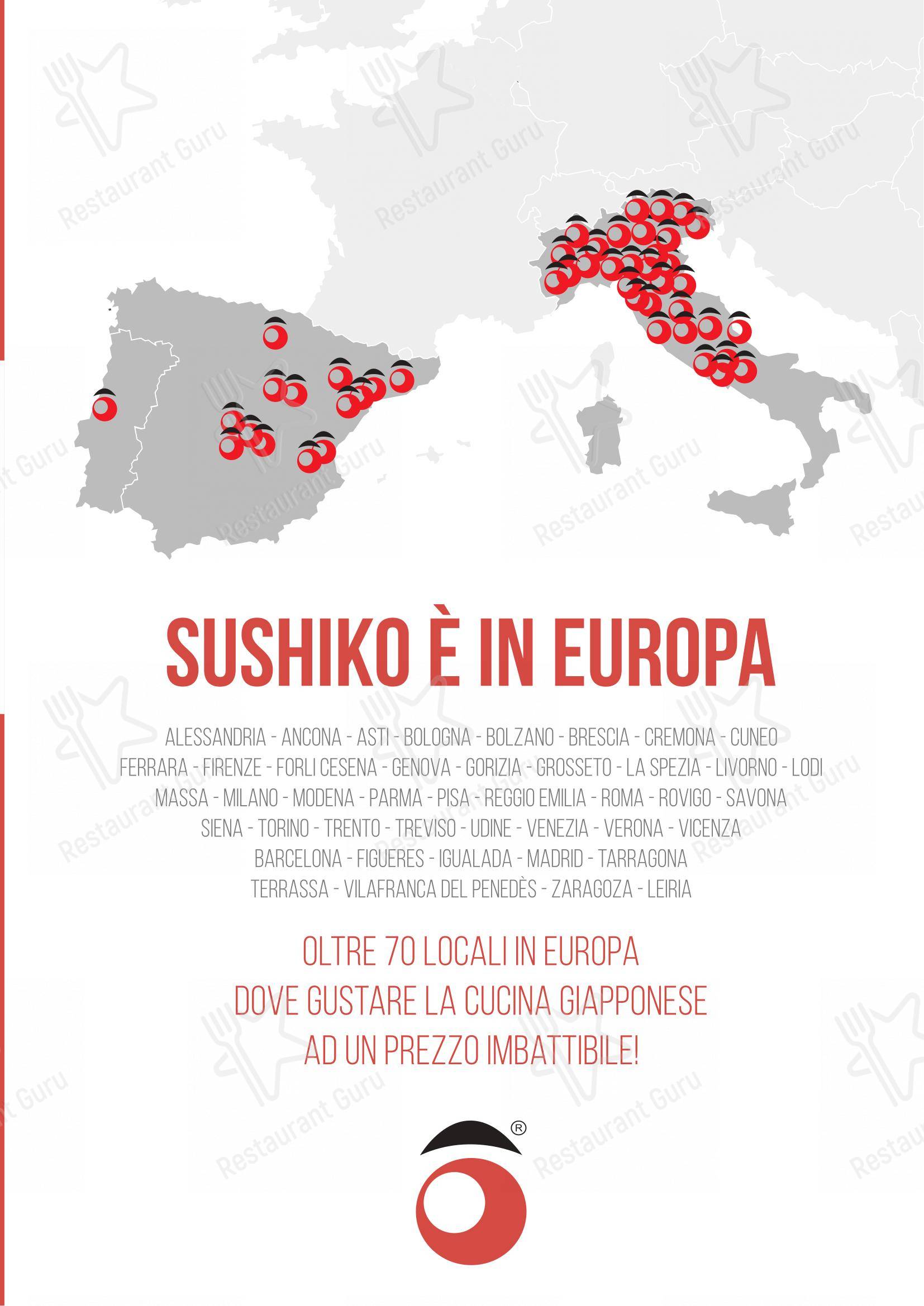 Sushiko Riva del Garda - Blue Garden in Riva del Garda - 菜单