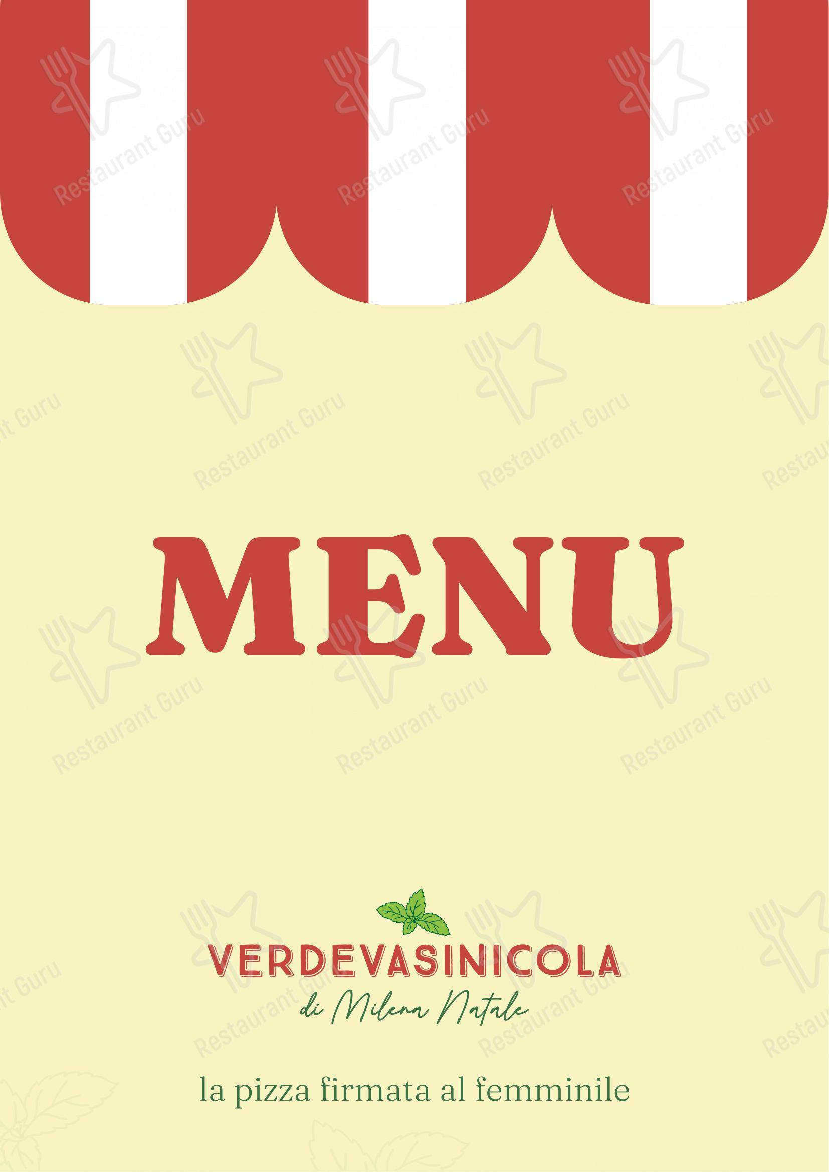 Verdevasinicola Cucina e Pizzeria d'Eccellenza in Eboli - Menu bar