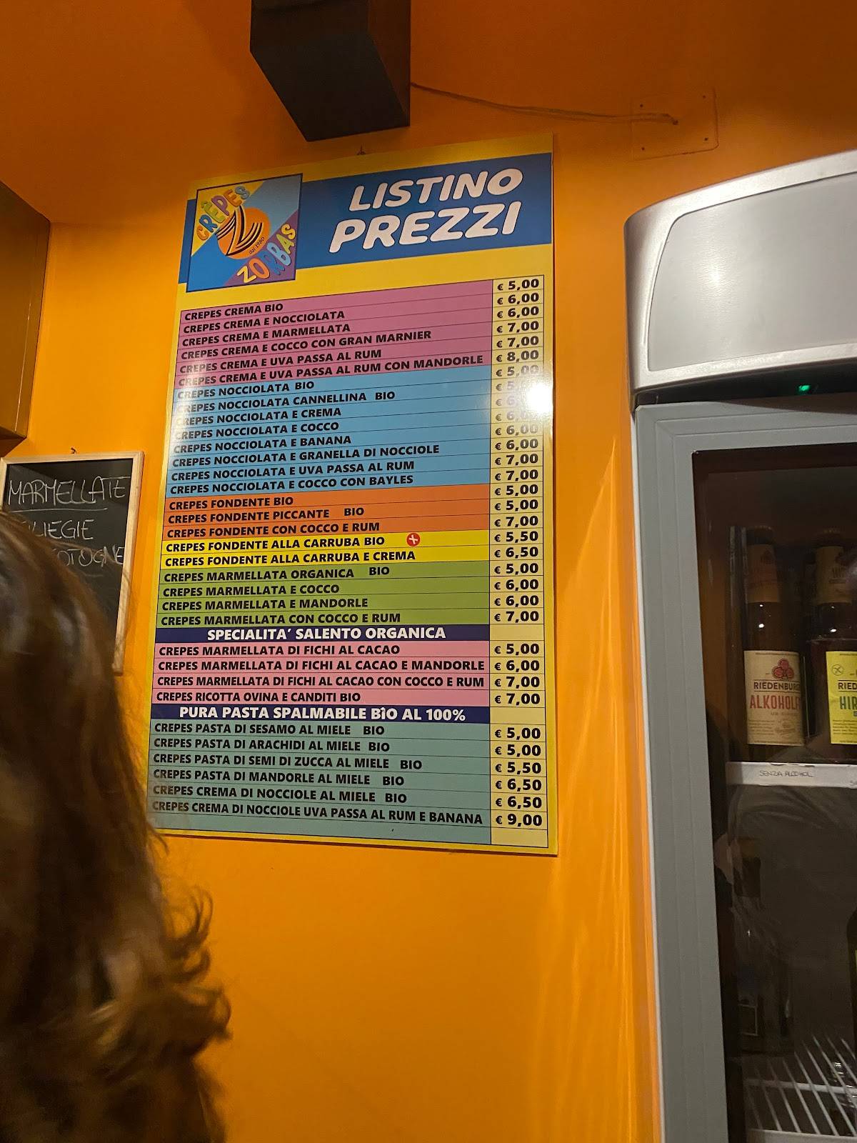 Menu di Crepes Zorbas 