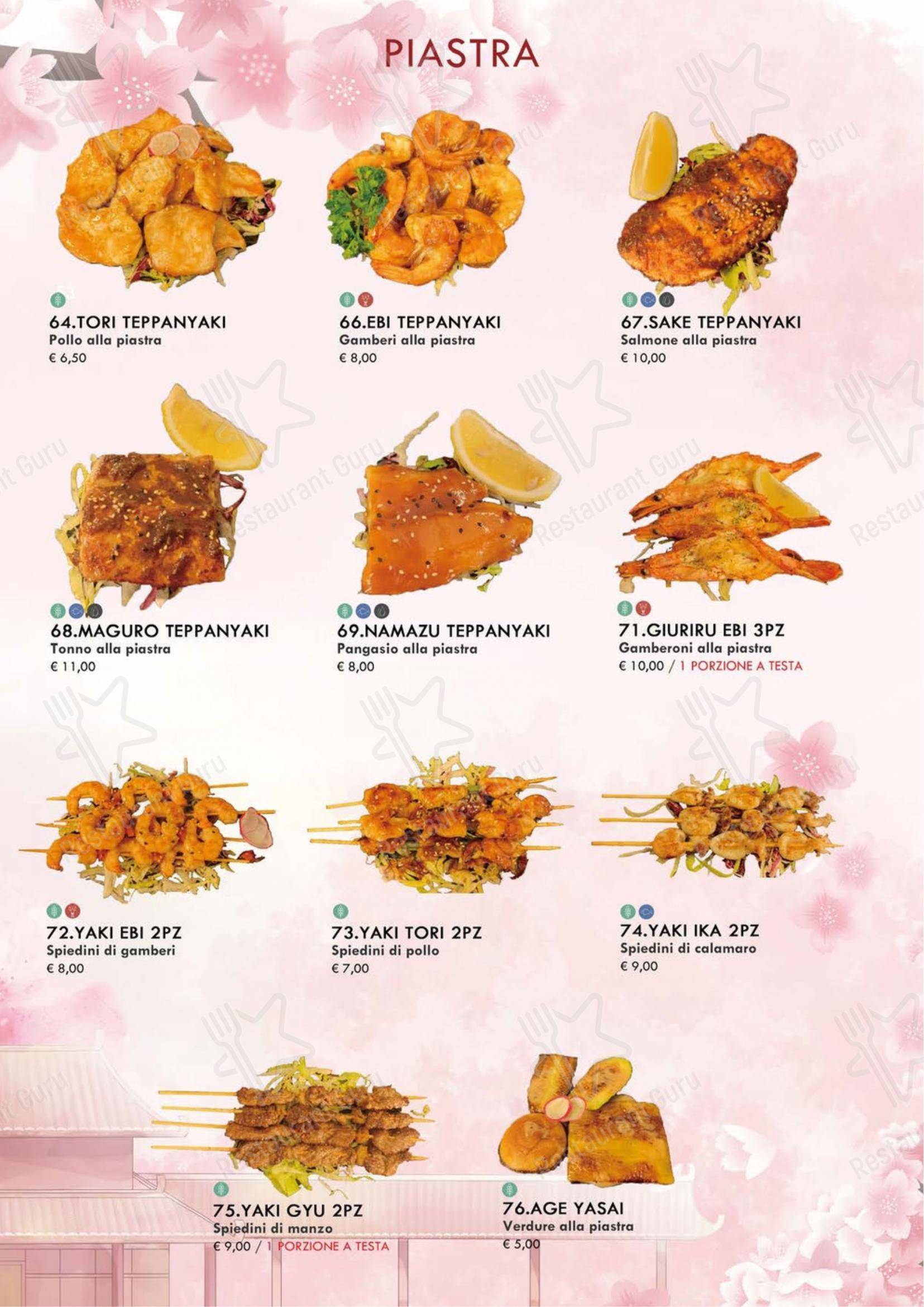 Menu per Ristorante Fuji 2 ristorante