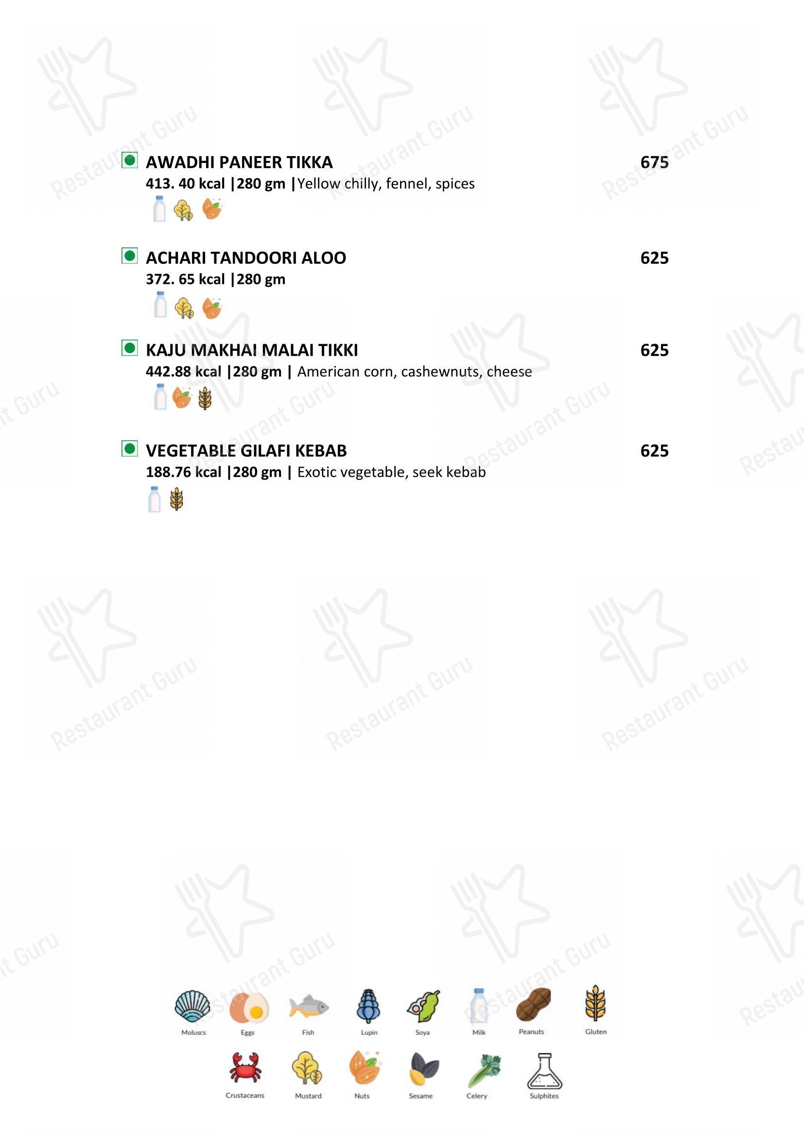 Latitude Restaurant - Vivanta Coimbatore - Menu bar