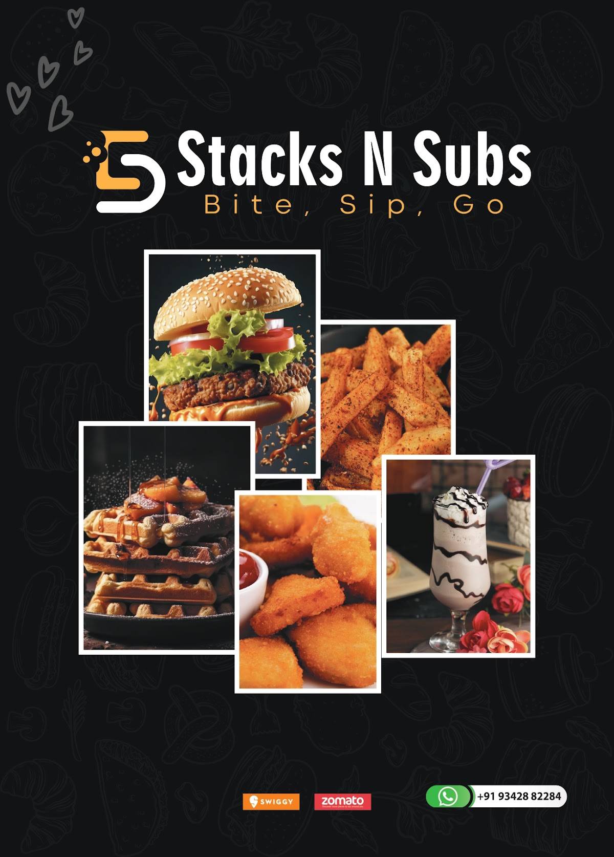 Stacks N Subs menu