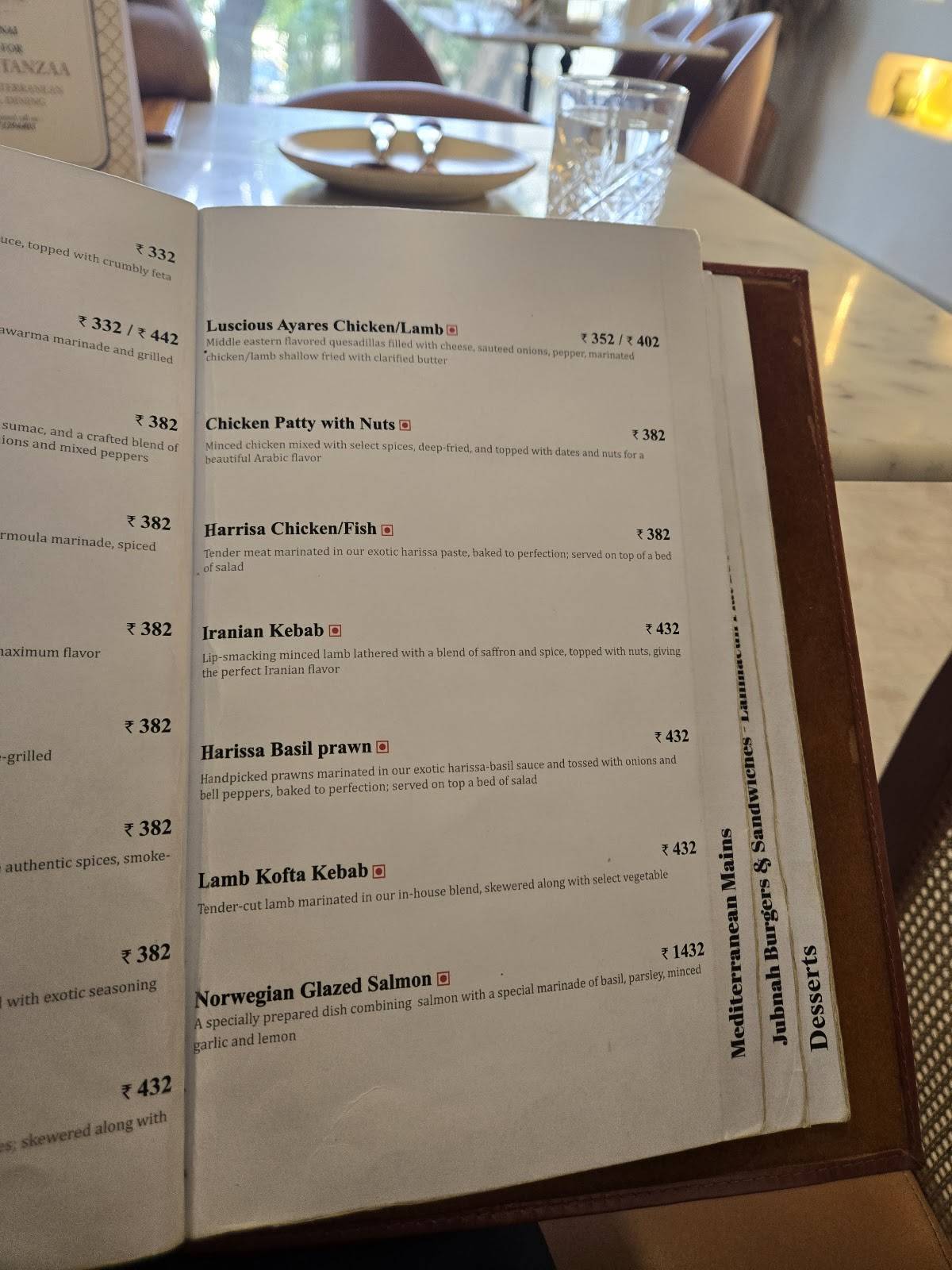 22 Constanzaa menu