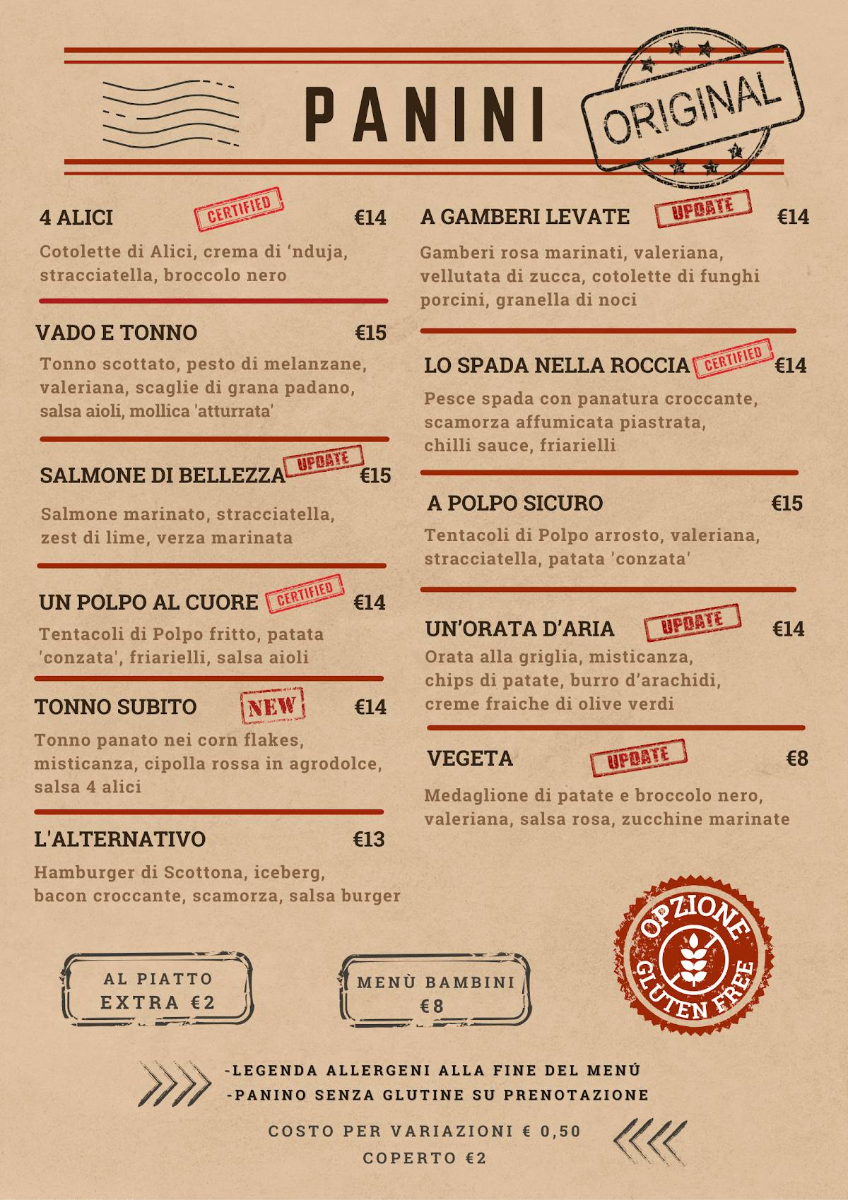 Menu di 4 Alici Fish Pub