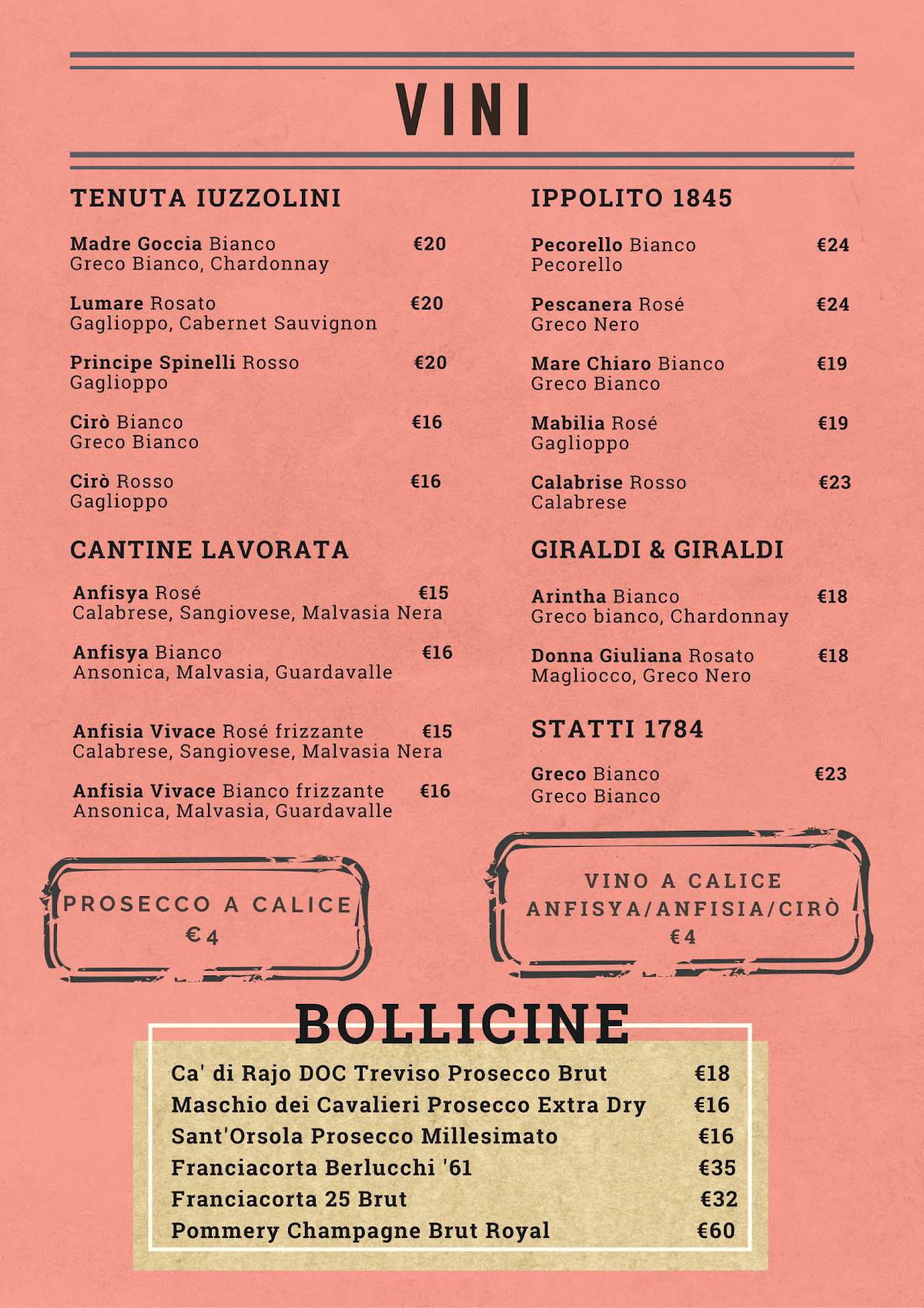 Menu di 4 Alici Fish Pub