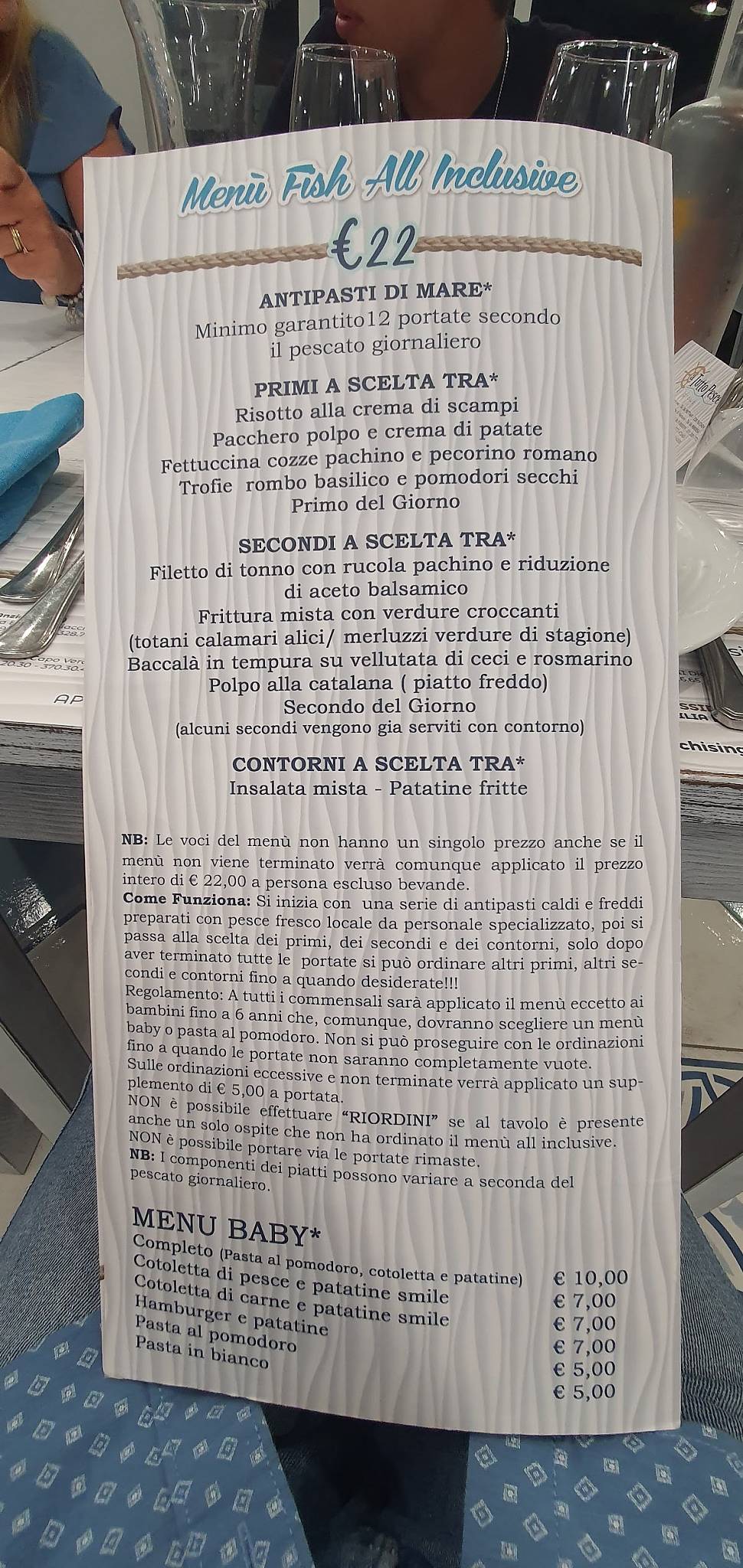 Menu di A Tutto Pesce Torre Angela 