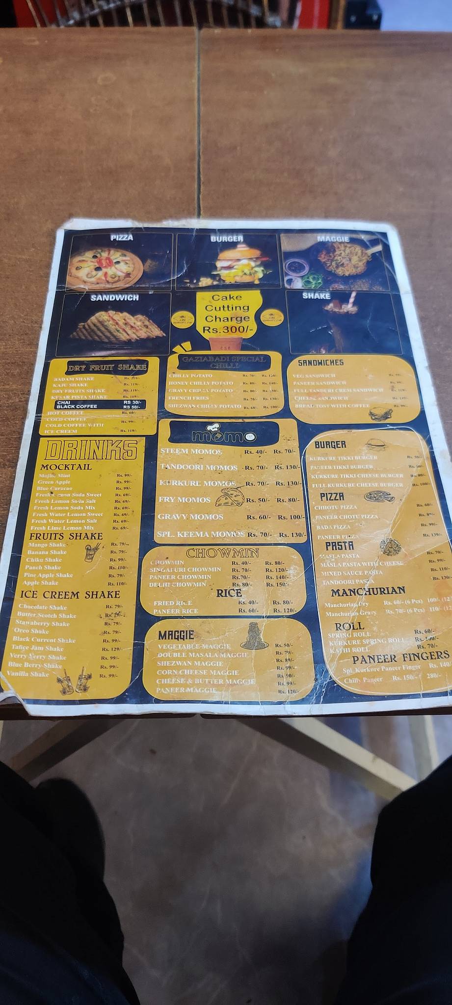 A2Z RESTAURANT CAFE 100% veg menu