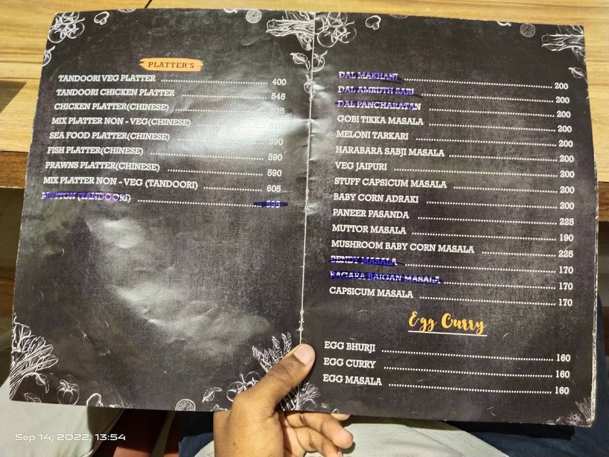 AMOGH Multi Cuisine Restaurant menu