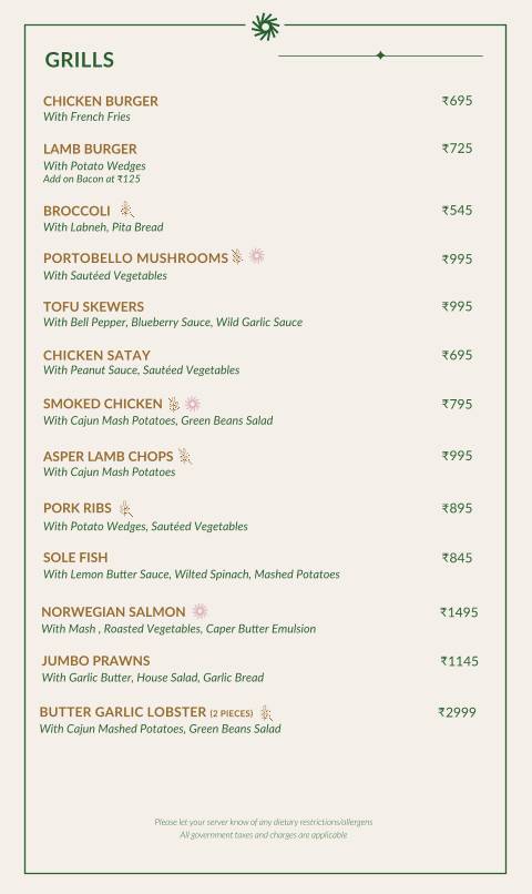 ASPER - Cocktail Bar menu