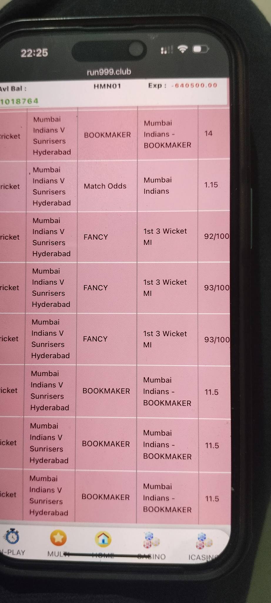 AVS BAR & RESTAURANT menu